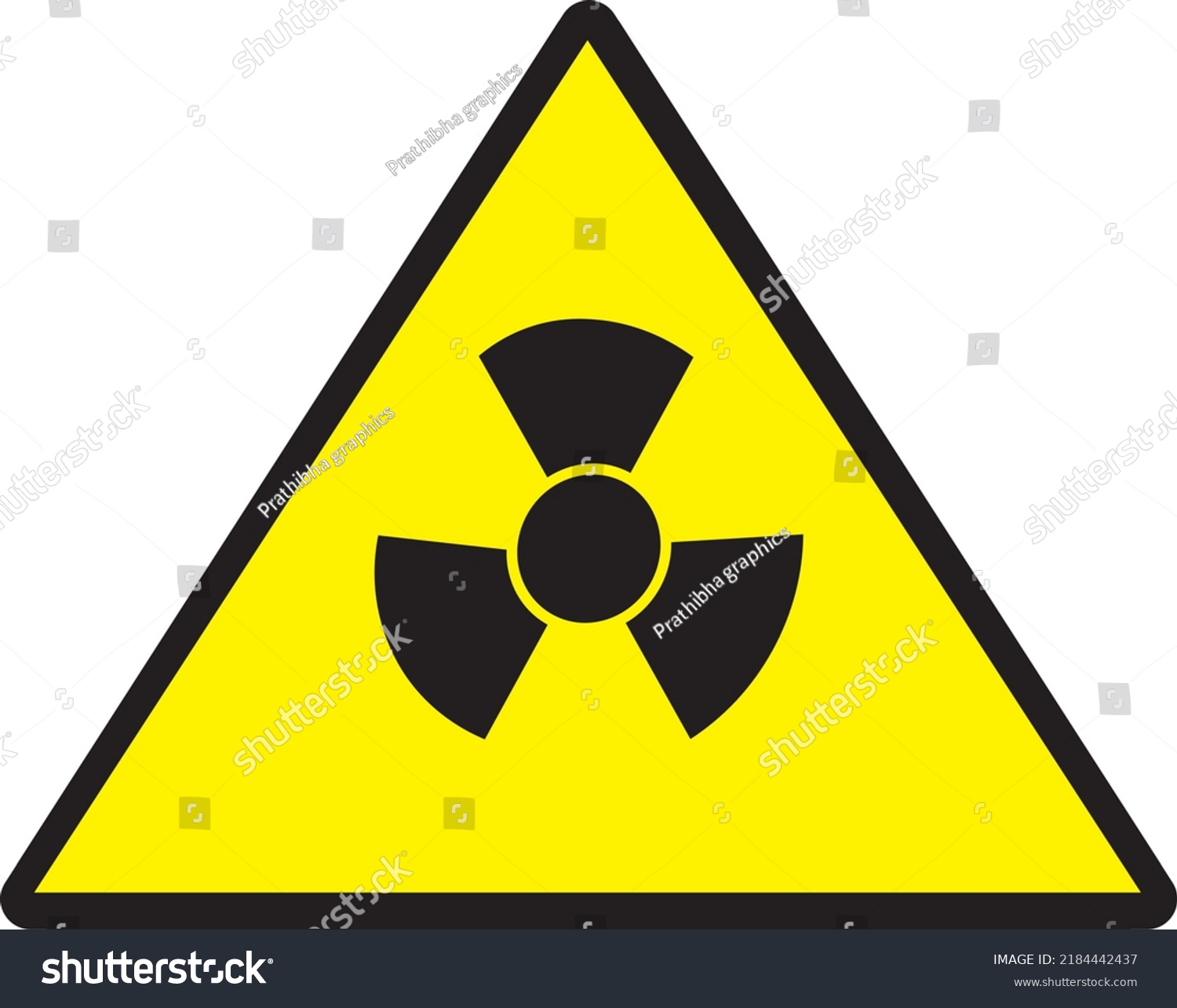 Radiation Hazard Warning Sign Vector Stock Vector (Royalty Free ...