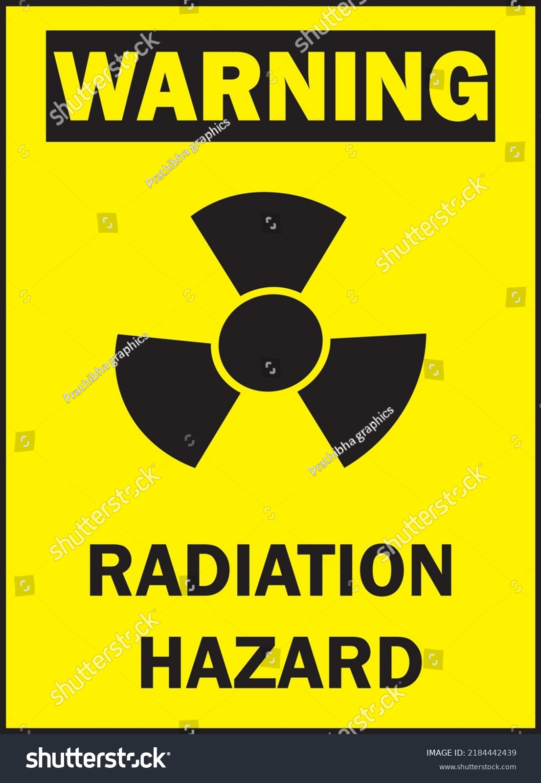 Radiation Hazard Warning Sign Vector Stock Vector (Royalty Free ...