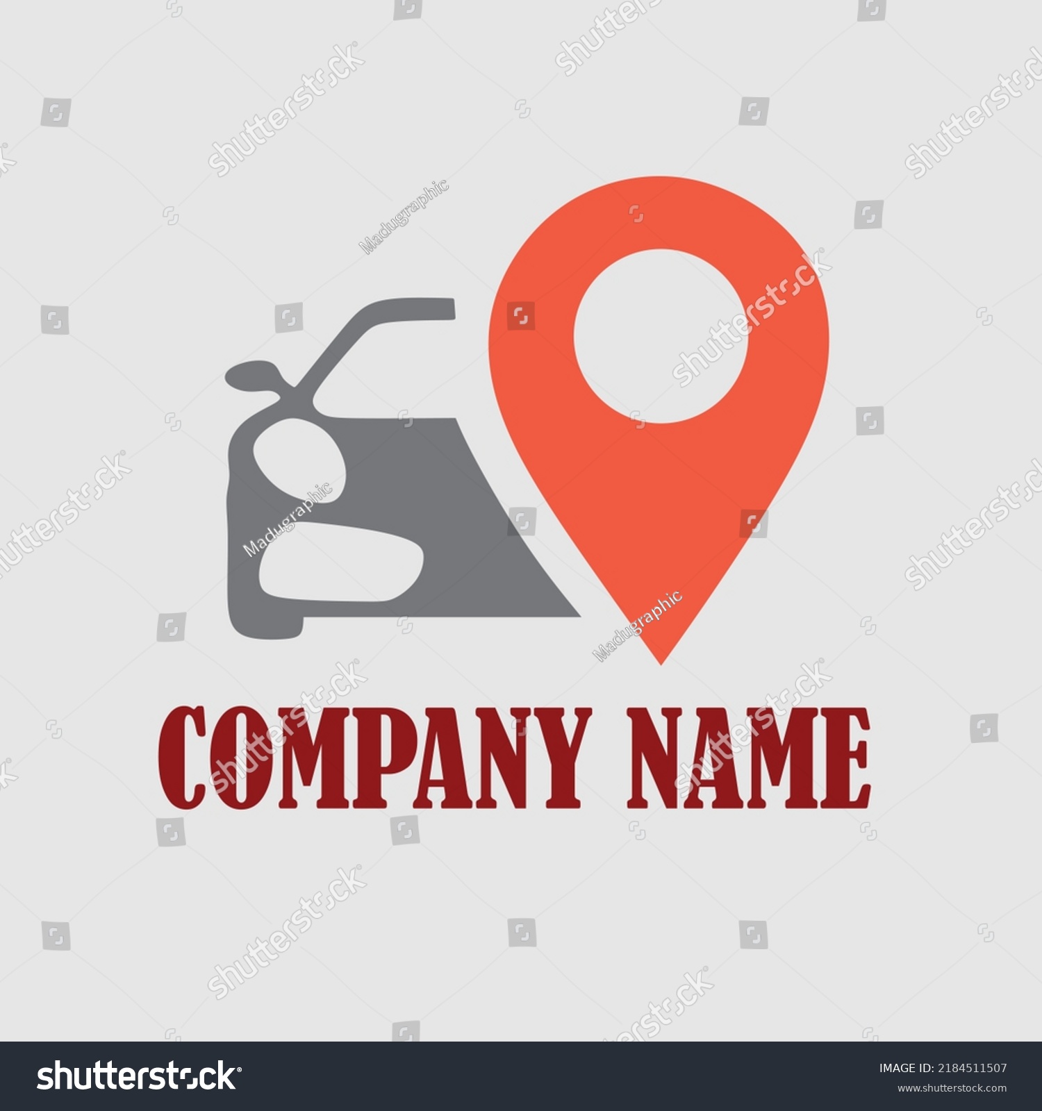 Car Logo Design Vector Art Location Stock Vector (Royalty Free ...