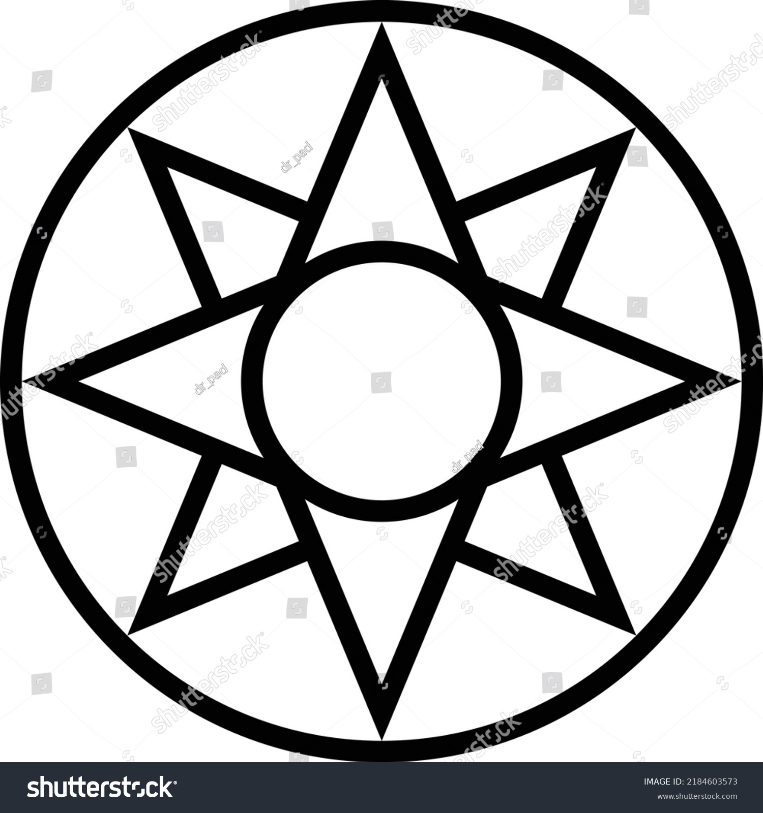 Religious Concept Flat Design Logo of Stock Vector (Royalty Free ...