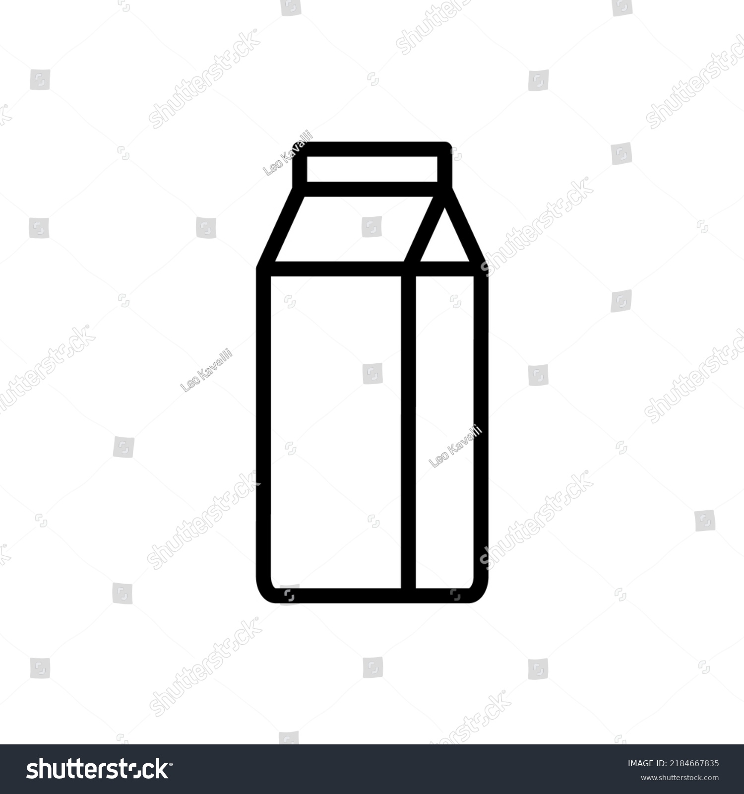 Milk Package Logo Simple Icon Vector Stock Vector (Royalty Free ...