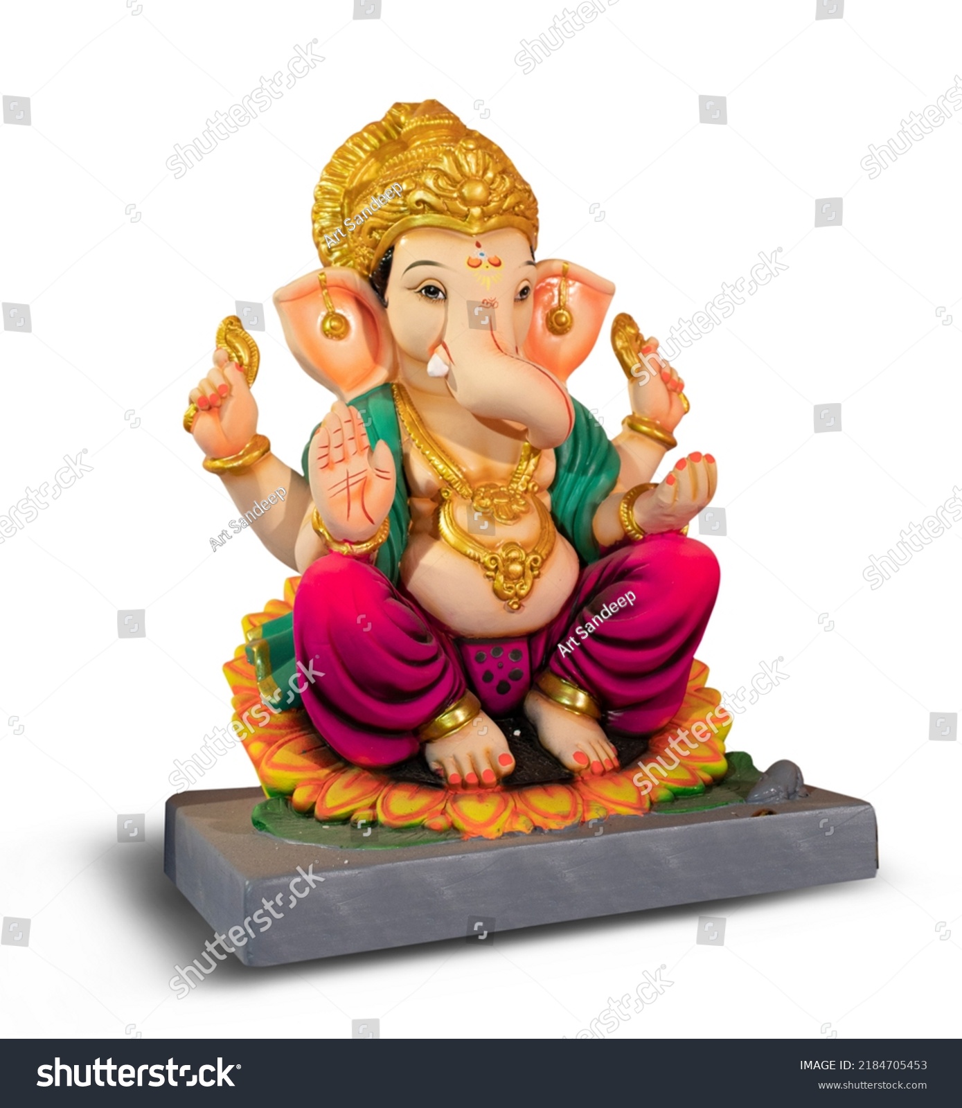 Indian Ganesha Festival Lord Ganpati Ganpati Stock Photo 2184705453 ...