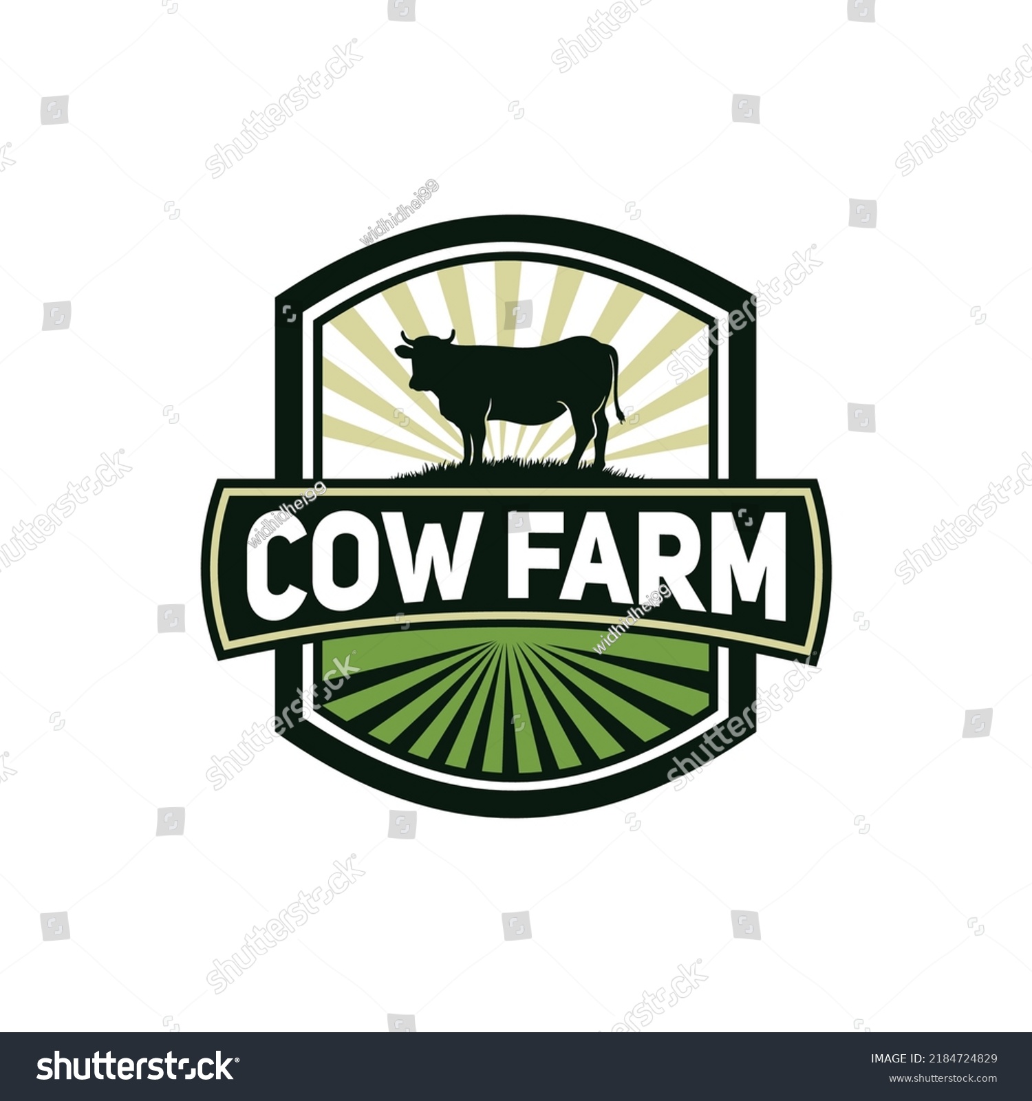 Farm Logo Design Creative Idea Vector Stock Vector (Royalty Free ...