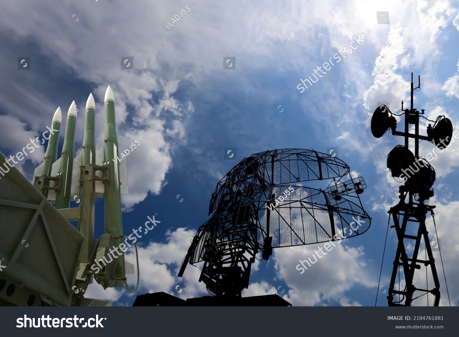 Air Defense Radars Military Mobile Anti Stock Photo 2184761881 ...