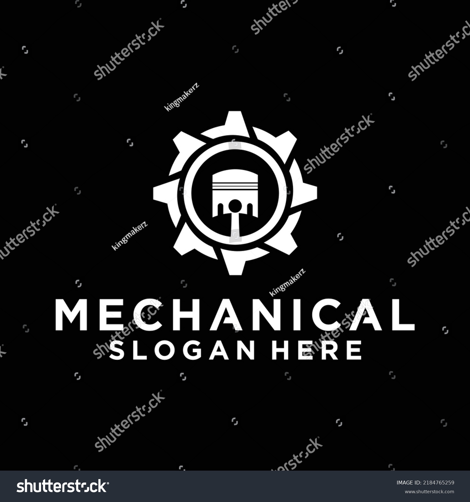 Mechanic Logo Vehicle Industrial Engine Repair Stock Vector (Royalty ...