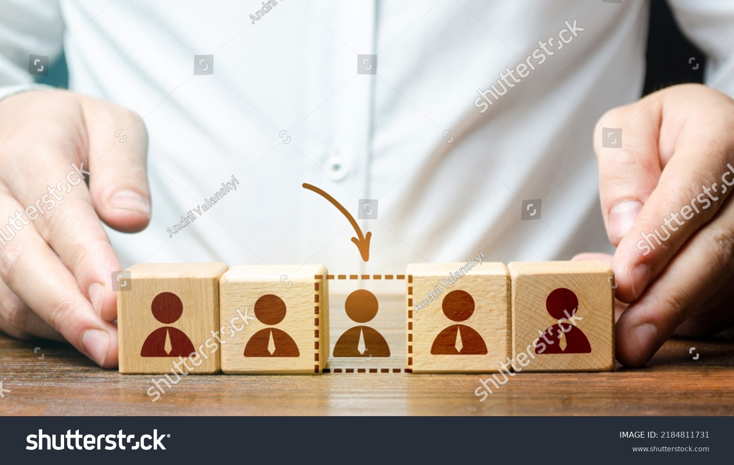 Team Leader Opens New Vacancy Recruiting Stock Photo 2184811731 ...