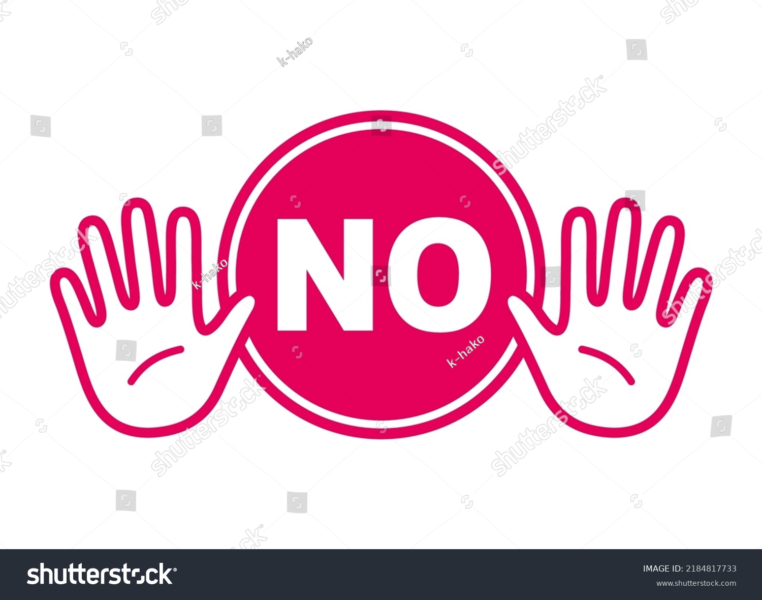 no-english-pop-icon-vector-illustration-stock-vector-royalty-free