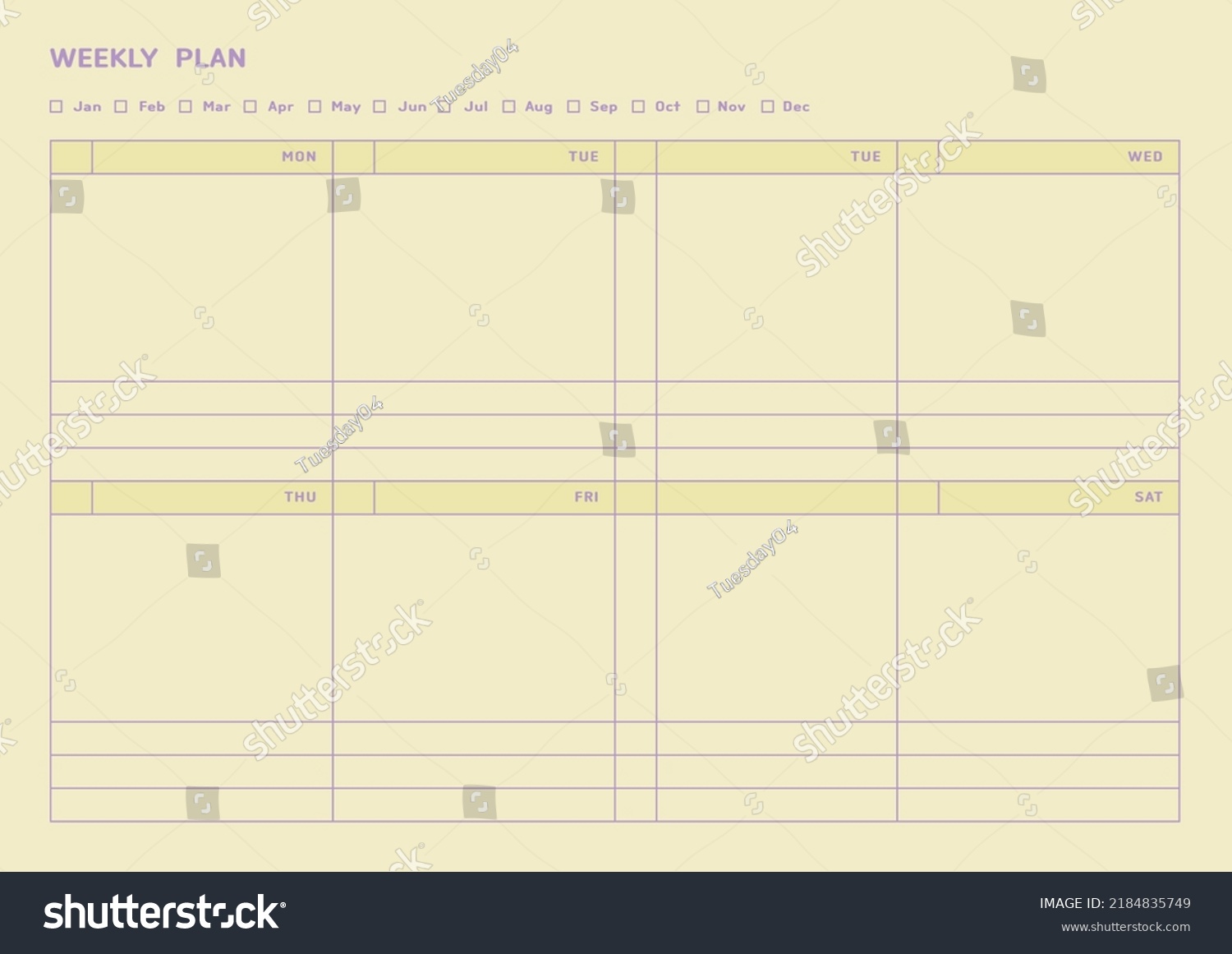 Note Scheduler Diary Calendar Planner Document Stock Vector (Royalty