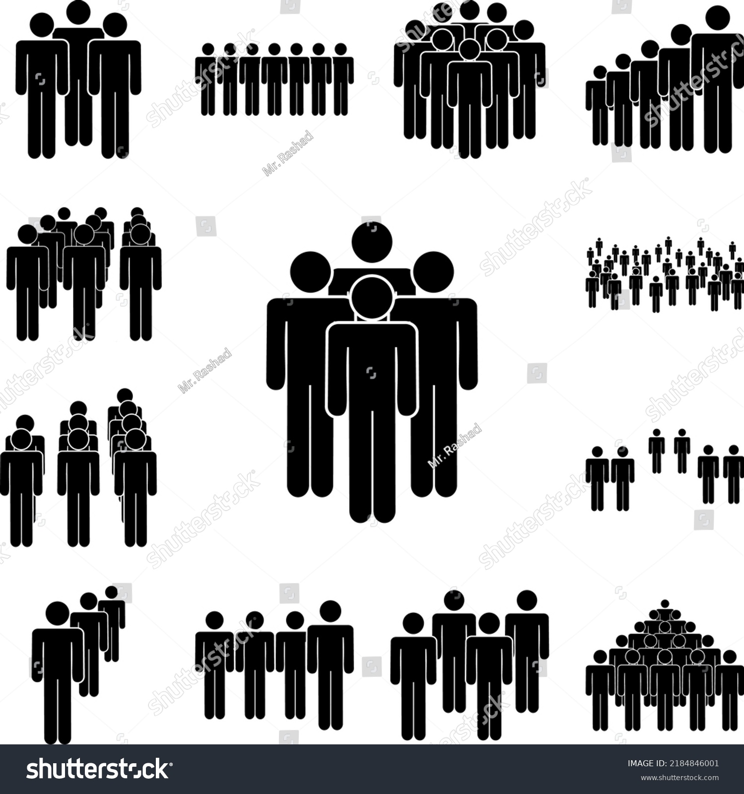 People Four Team Icon Collection Other Stock Vector (royalty Free 