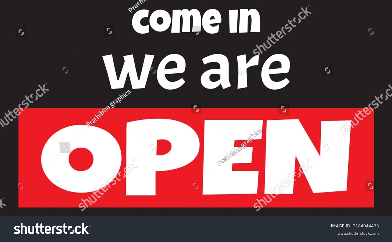 We Open Sign Vector Stock Vector Royalty Free 2184944433 Shutterstock 3148