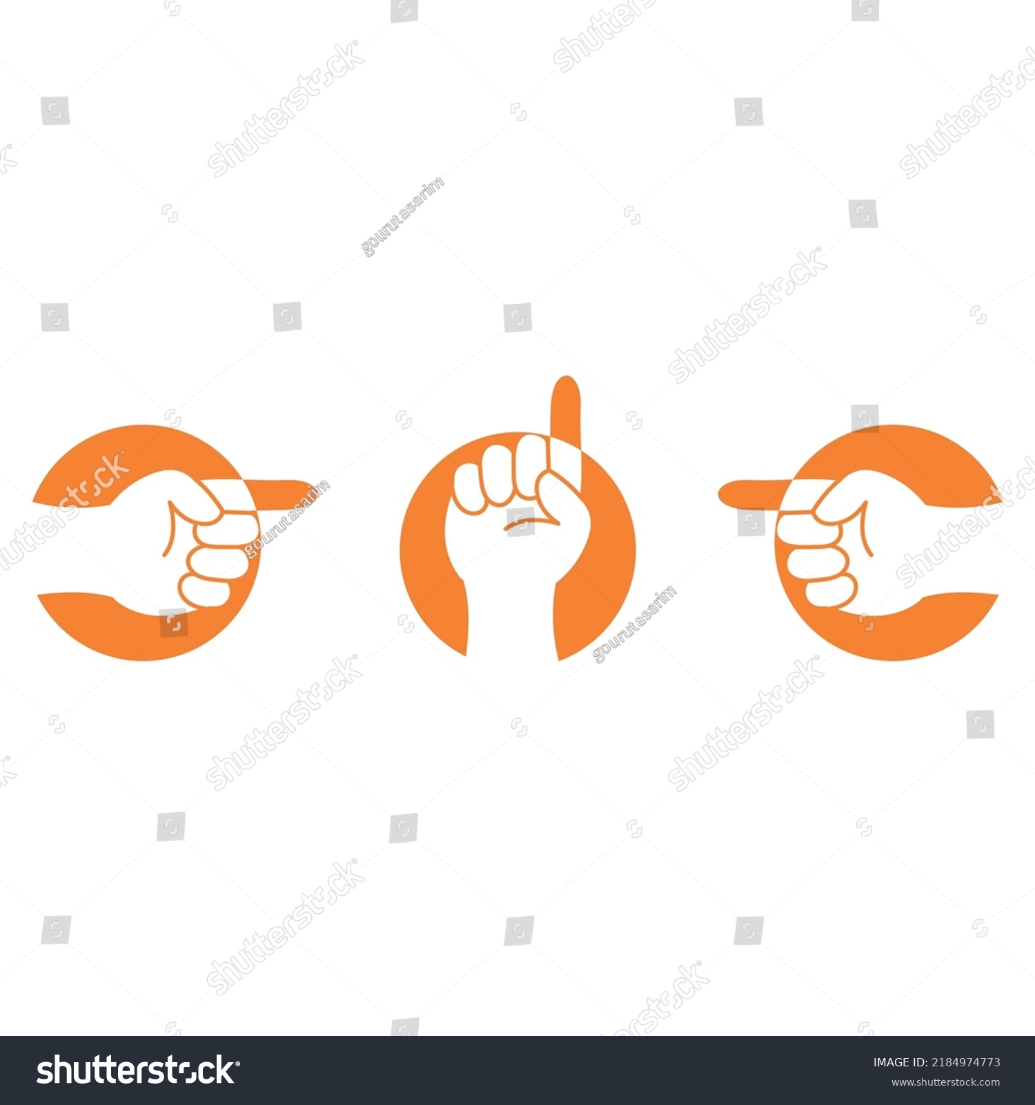 Index Finger Logo Design Index Finger Stock Vector (Royalty Free ...