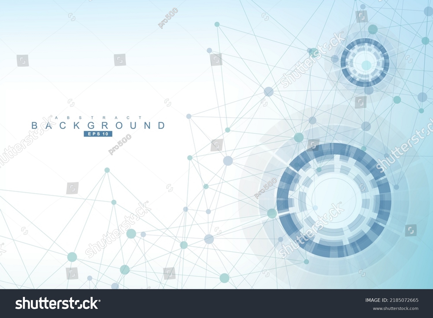 Big Data Visualization Background Modern Futuristic Stock Vector ...