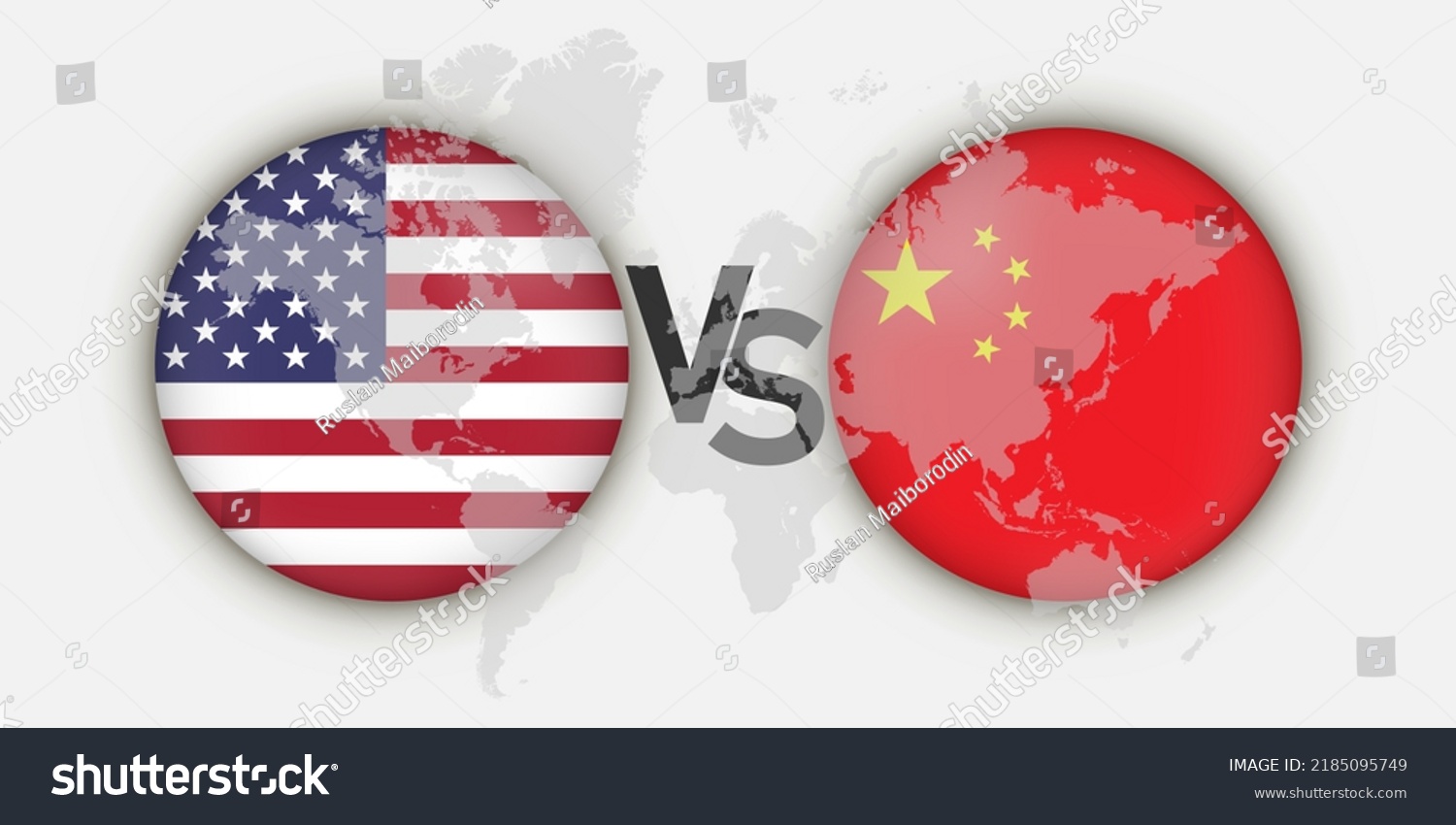 China Vs Usa Flags Concept Vector Stock Vector Royalty Free China Vs Usa Flags Concept Vector Stock Vector Royalty Free