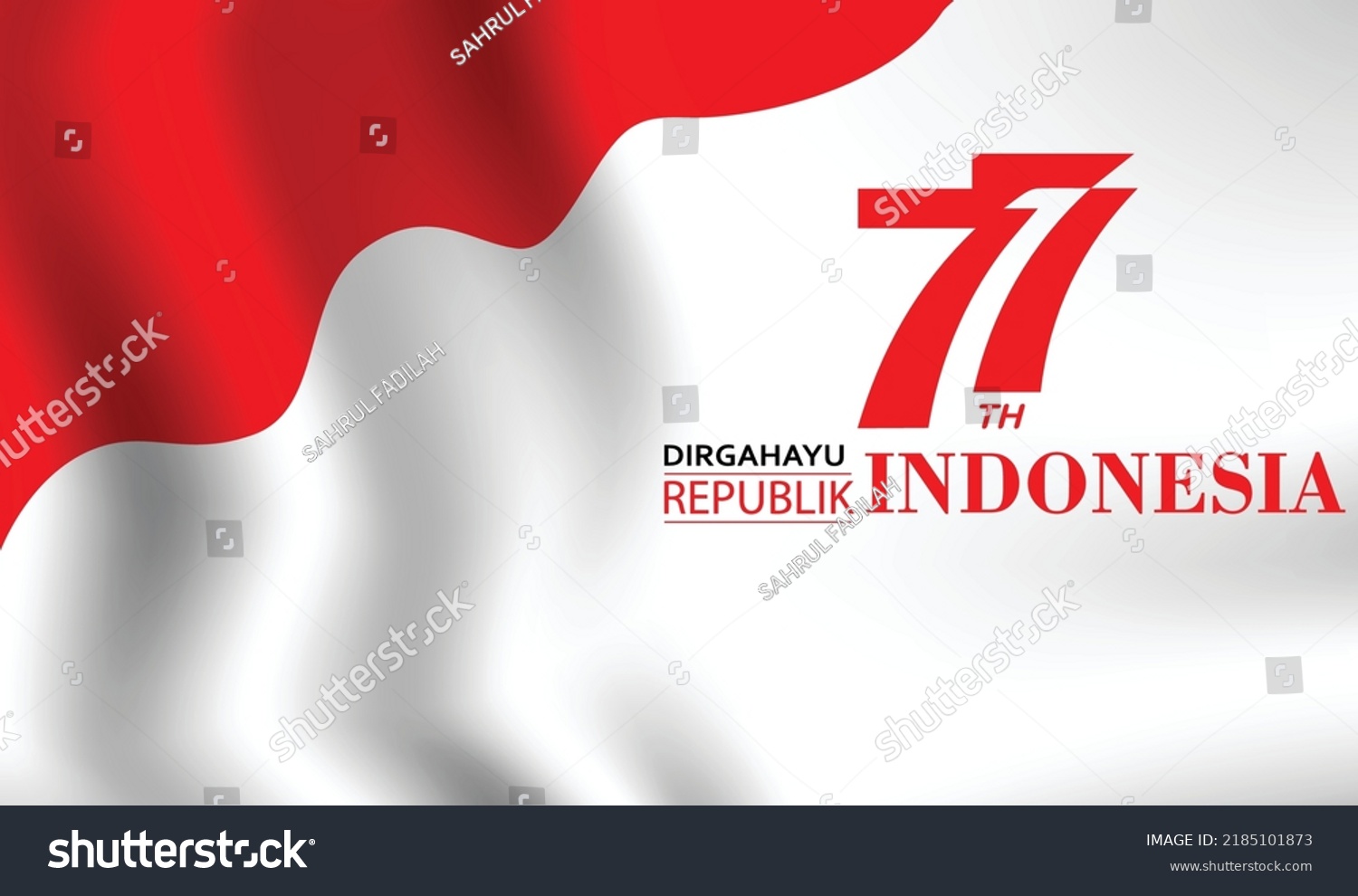 Indonesia Independence Day 17 August Concept Stock Vector (Royalty Free ...