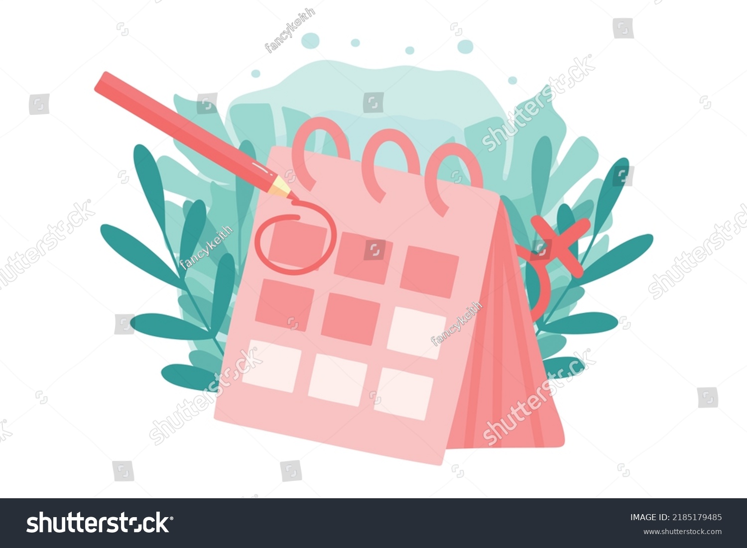 Menstrual Calendar Menstruation Control Pregnancy Planning Stock Vector Royalty Free 7738