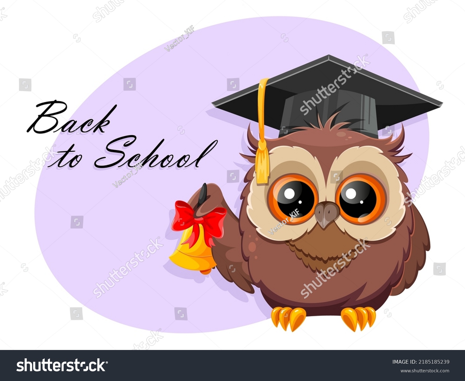 Wise Owl Graduation Cap Holding Hand Stock Vector (Royalty Free ...