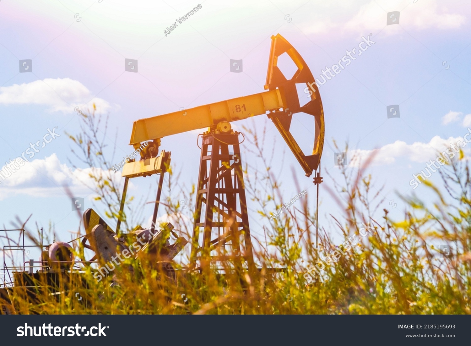 Oil Injection Oil Production Plant Gas Stock Photo 2185195693 ...