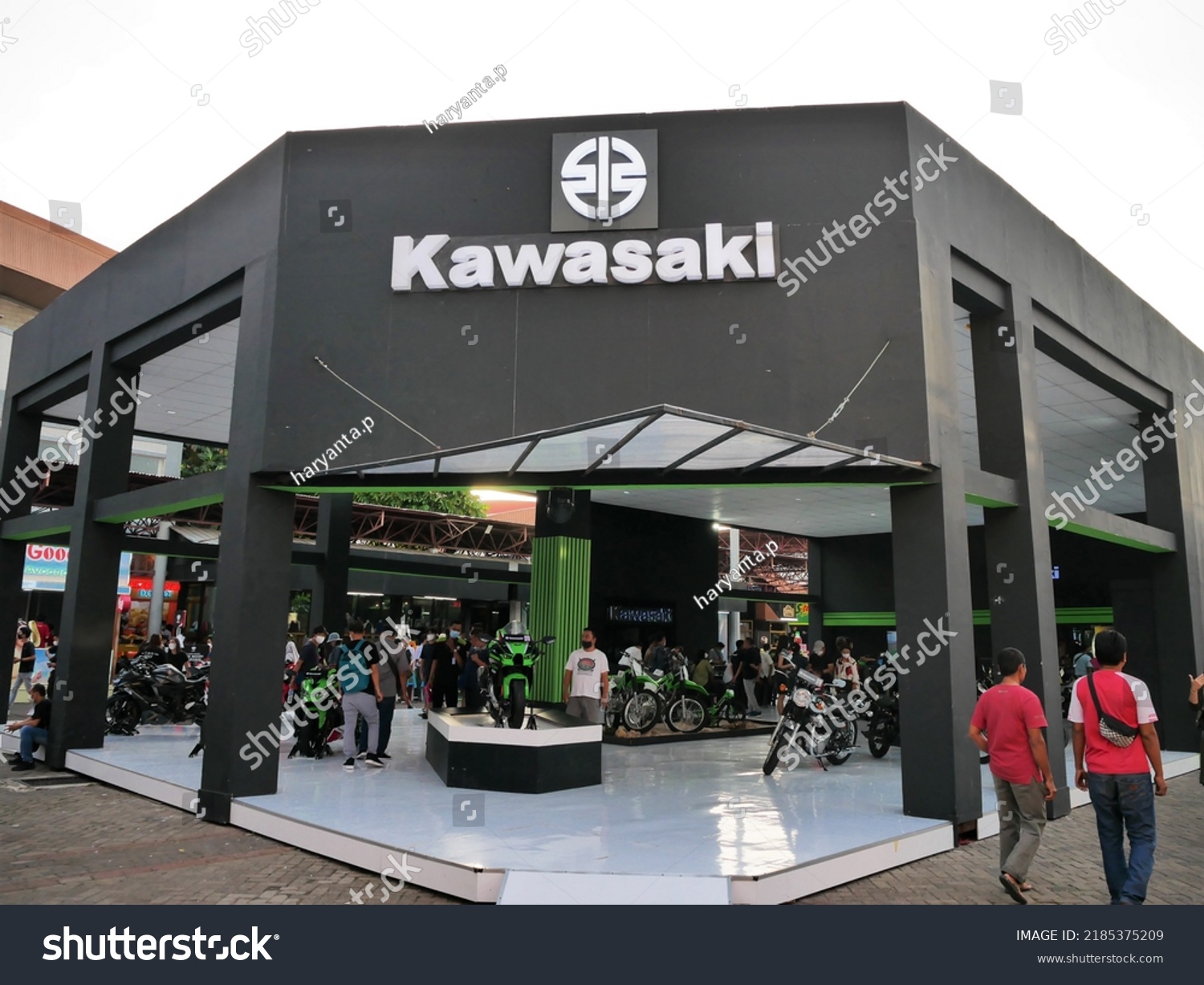 Jakarta Indonesia June Kawasaki Booth Stock Photo