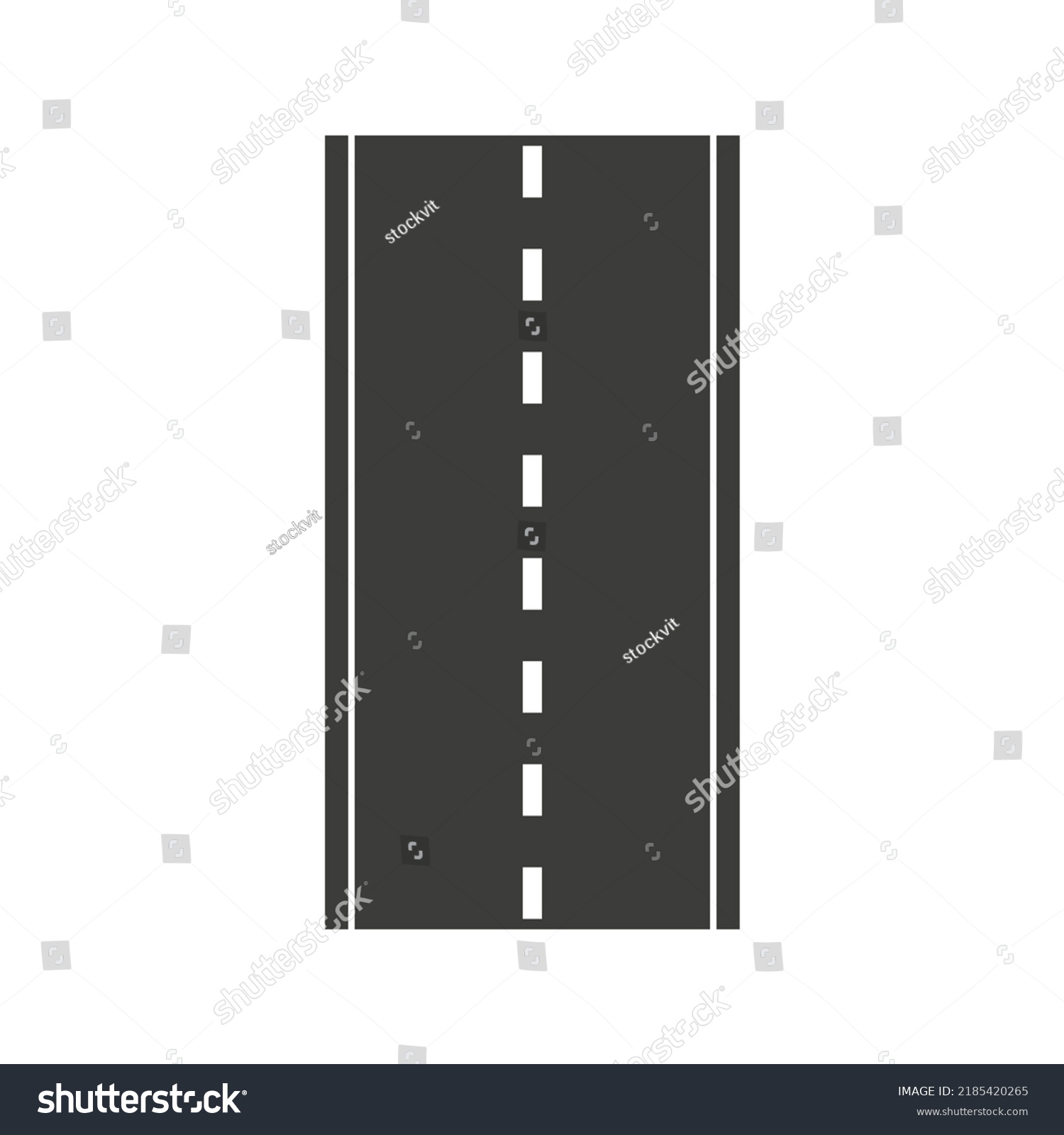 Road Element Highway Part Top View Stock Vector (Royalty Free ...