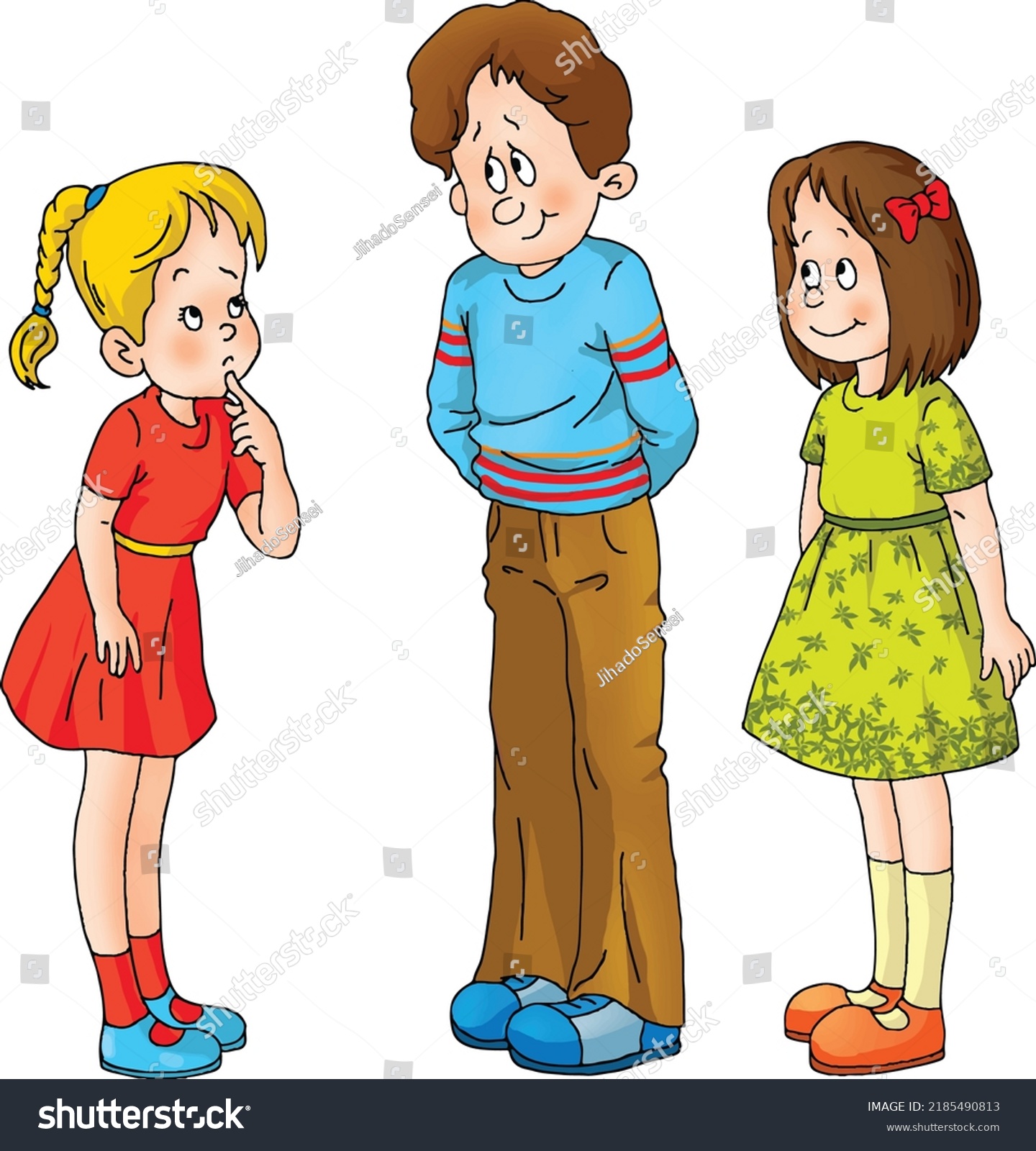 Kids Confused Facial Expressions Stock Vector (Royalty Free) 2185490813 ...