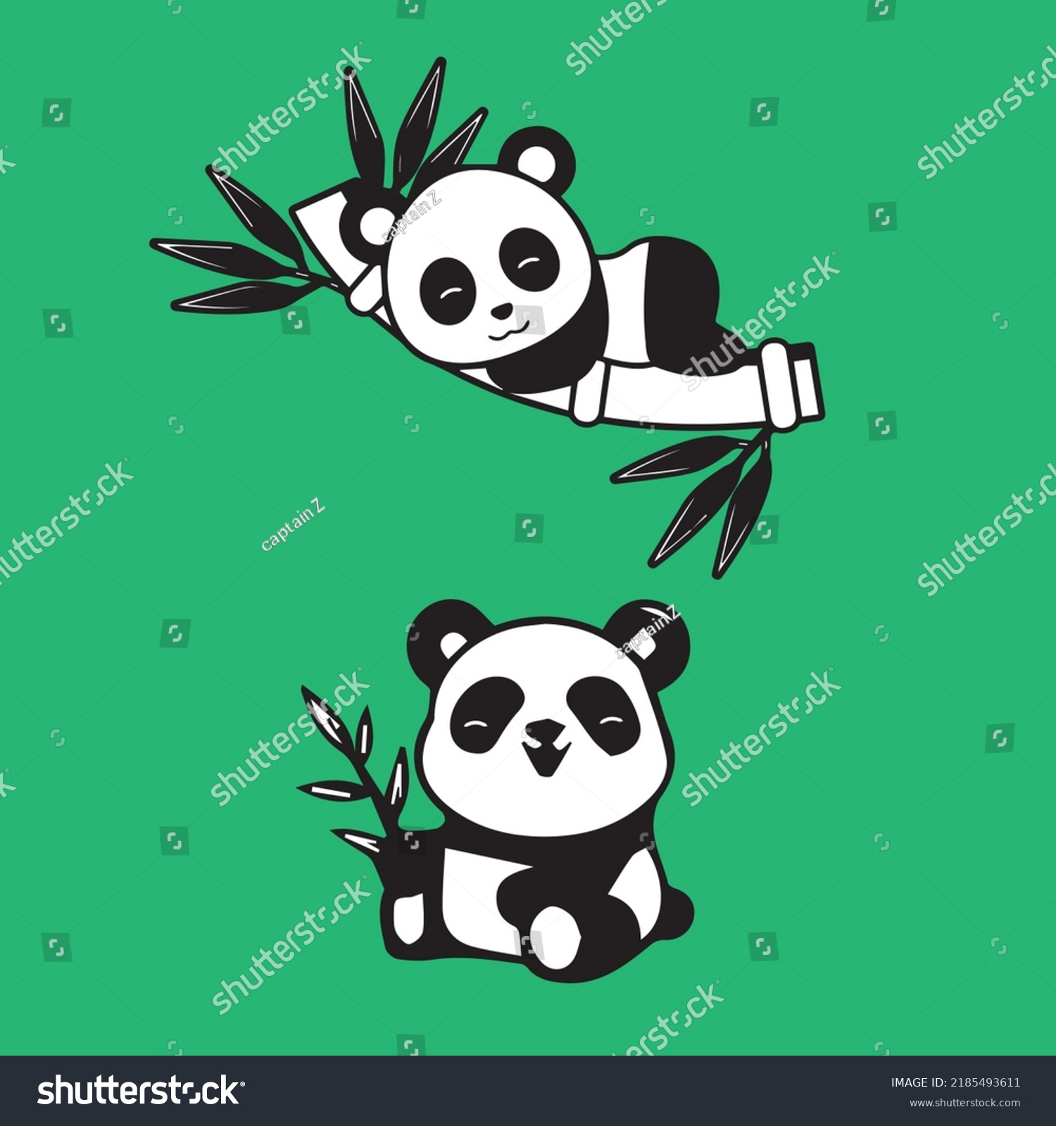 Cute Panda Bear Illustration Vector Image Stock Vector Royalty Free 2185493611 Shutterstock 5681