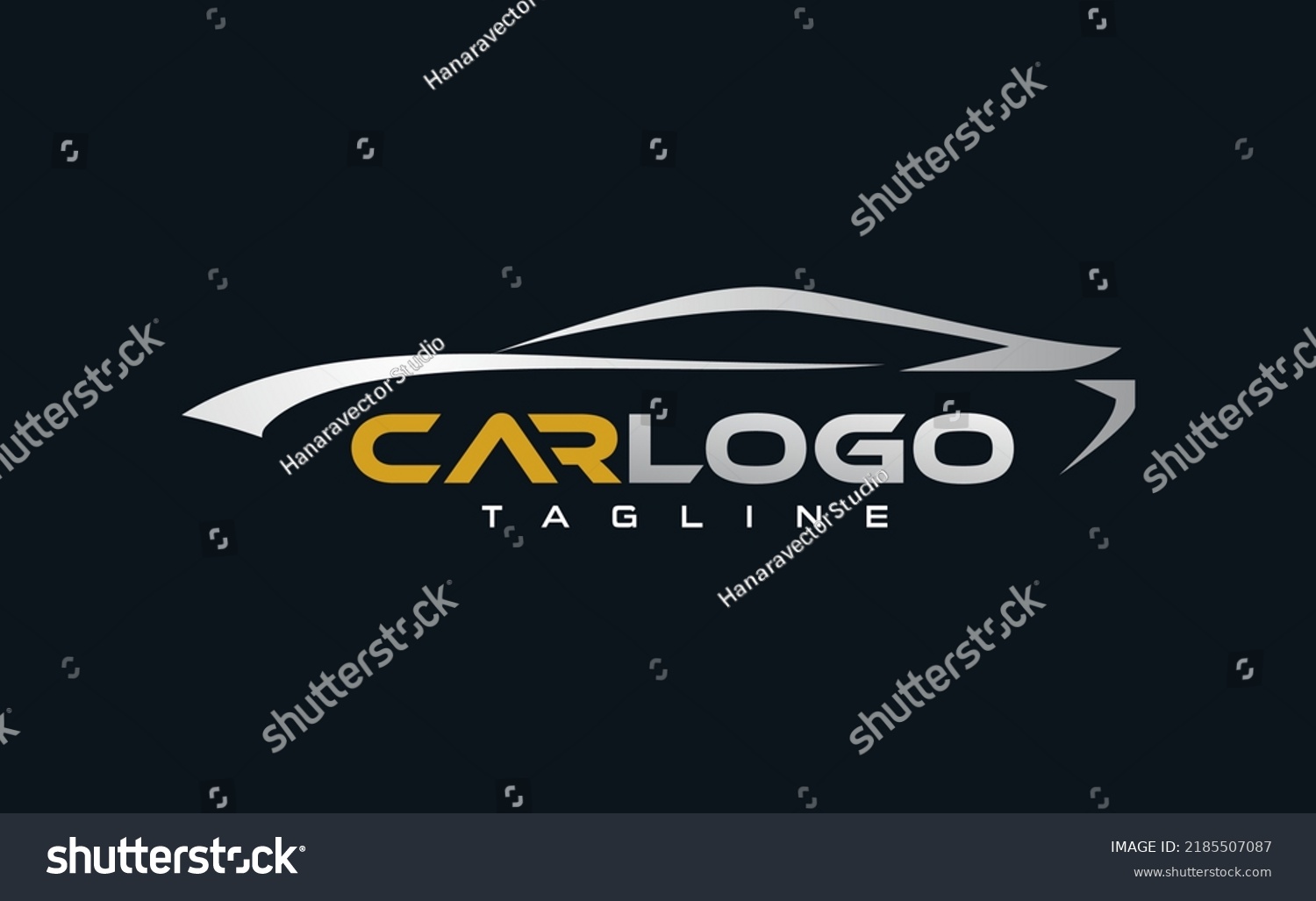 Car Silhouette Concept Logo Design Car Stock Vector (Royalty Free ...