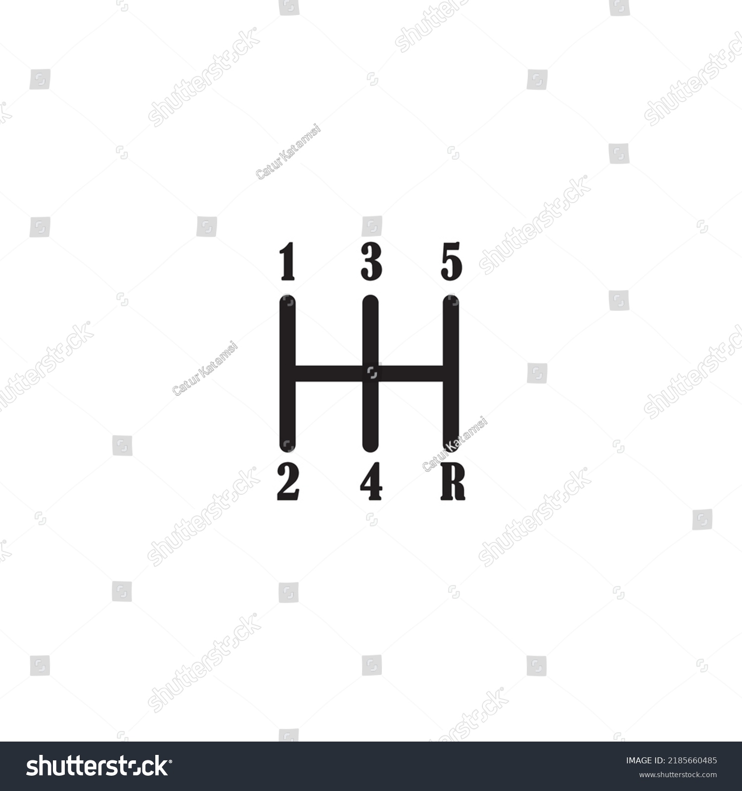 Car Transmission Icon Logo Vector Design Stock Vector (Royalty Free ...