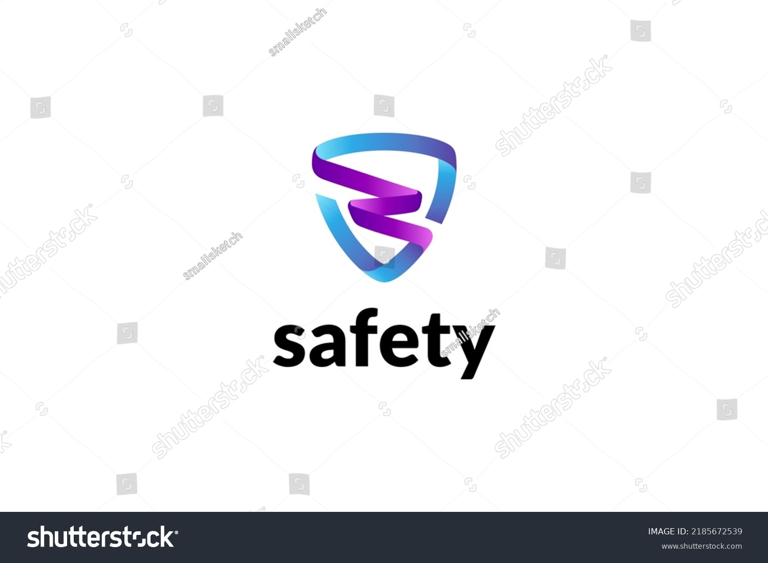 Shield Letter S Logo 3d Ribbon Stock Vector (Royalty Free) 2185672539 ...