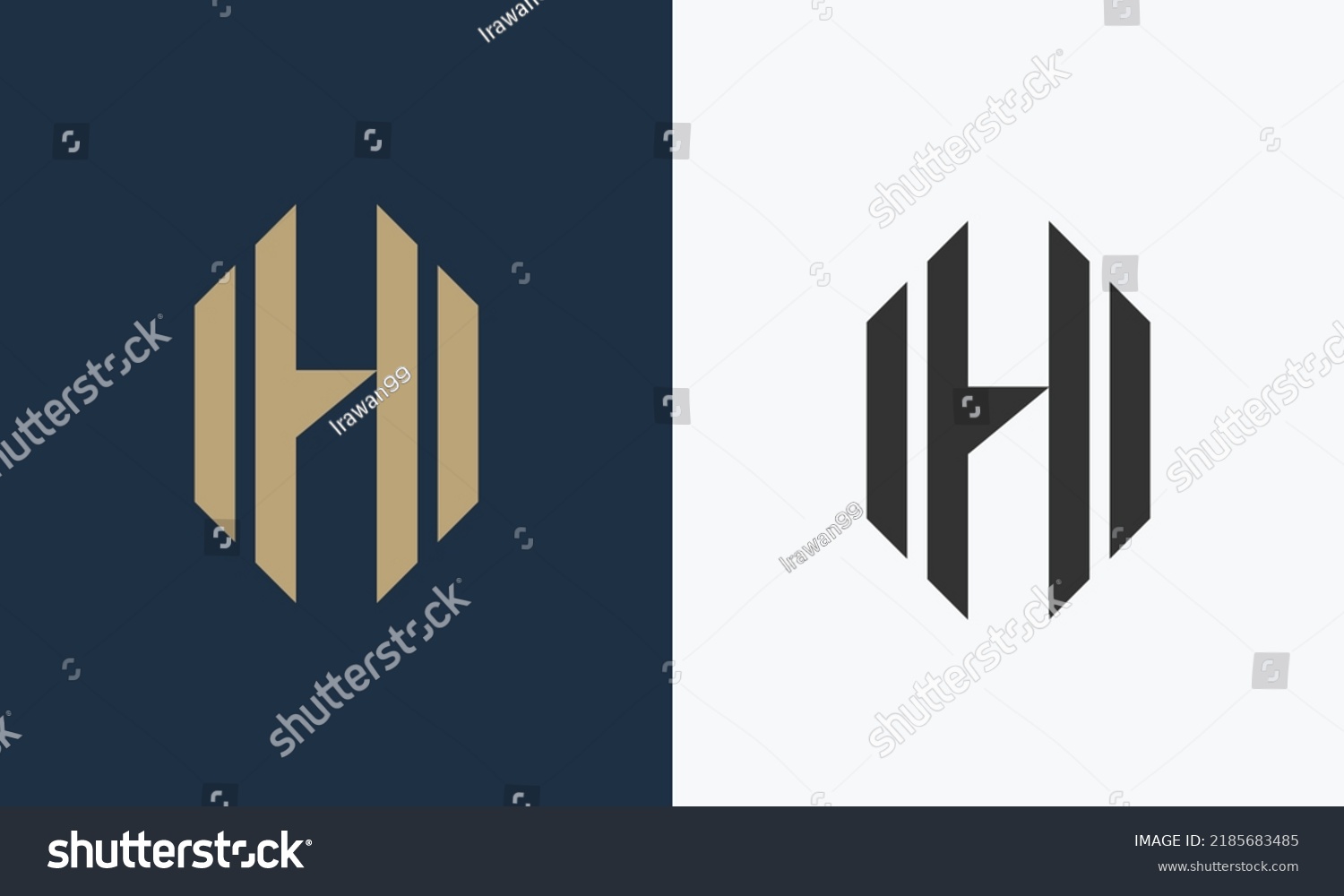 Luxury Premium Letter H Logo Design Stock Vector (Royalty Free ...