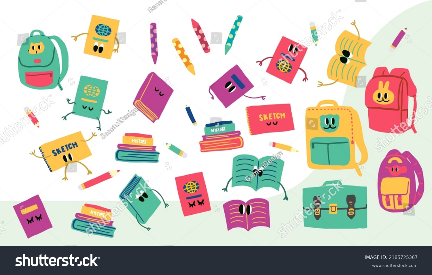 Kids Illustration Graphic Design Fun Colorful Stock Vector (Royalty ...