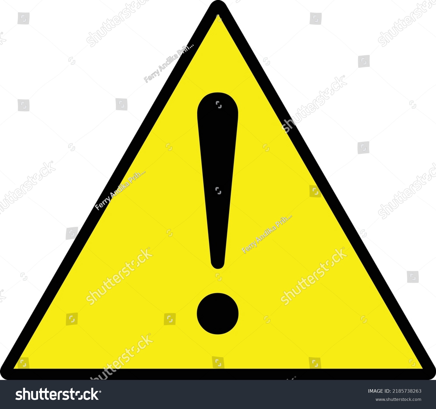 General Warning Sign Warning Sign Warning Stock Vector (Royalty Free ...