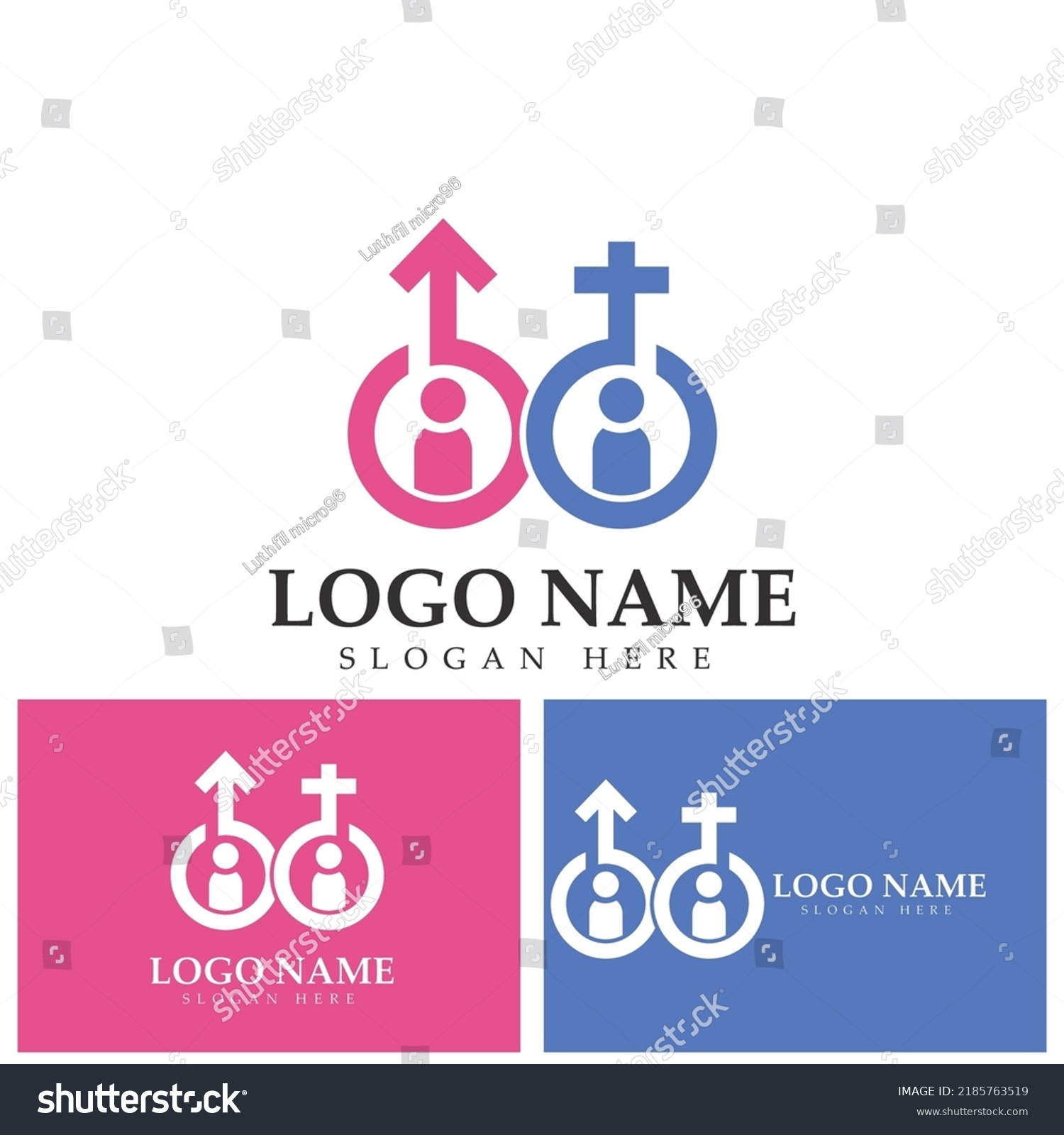 Gender Symbol Logo Sex Equality Males Stock Vector Royalty Free 2185763519 Shutterstock