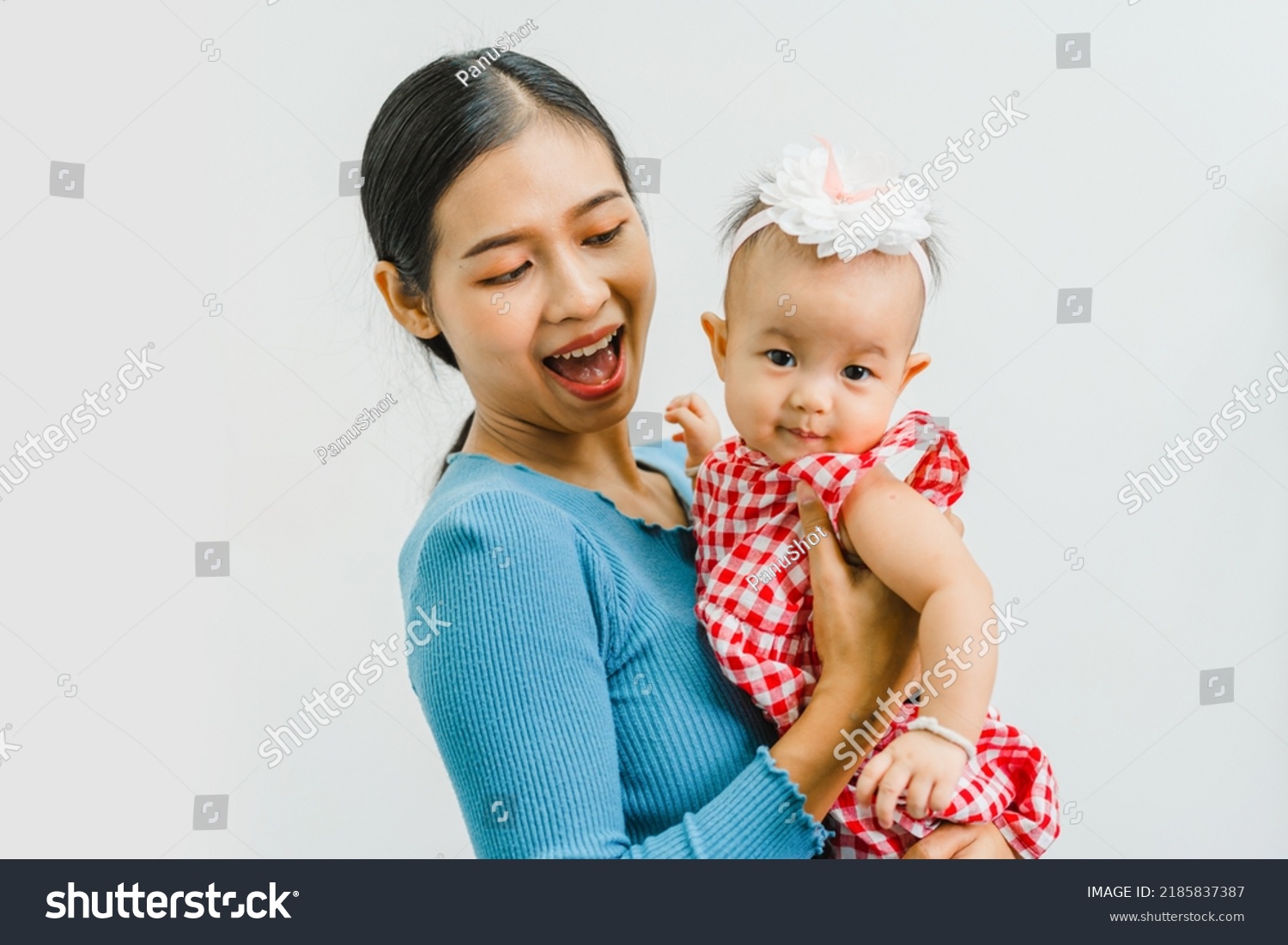 Pretty Asian Mom Baby Daughter Health Stock Photo 2185837387 | Shutterstock