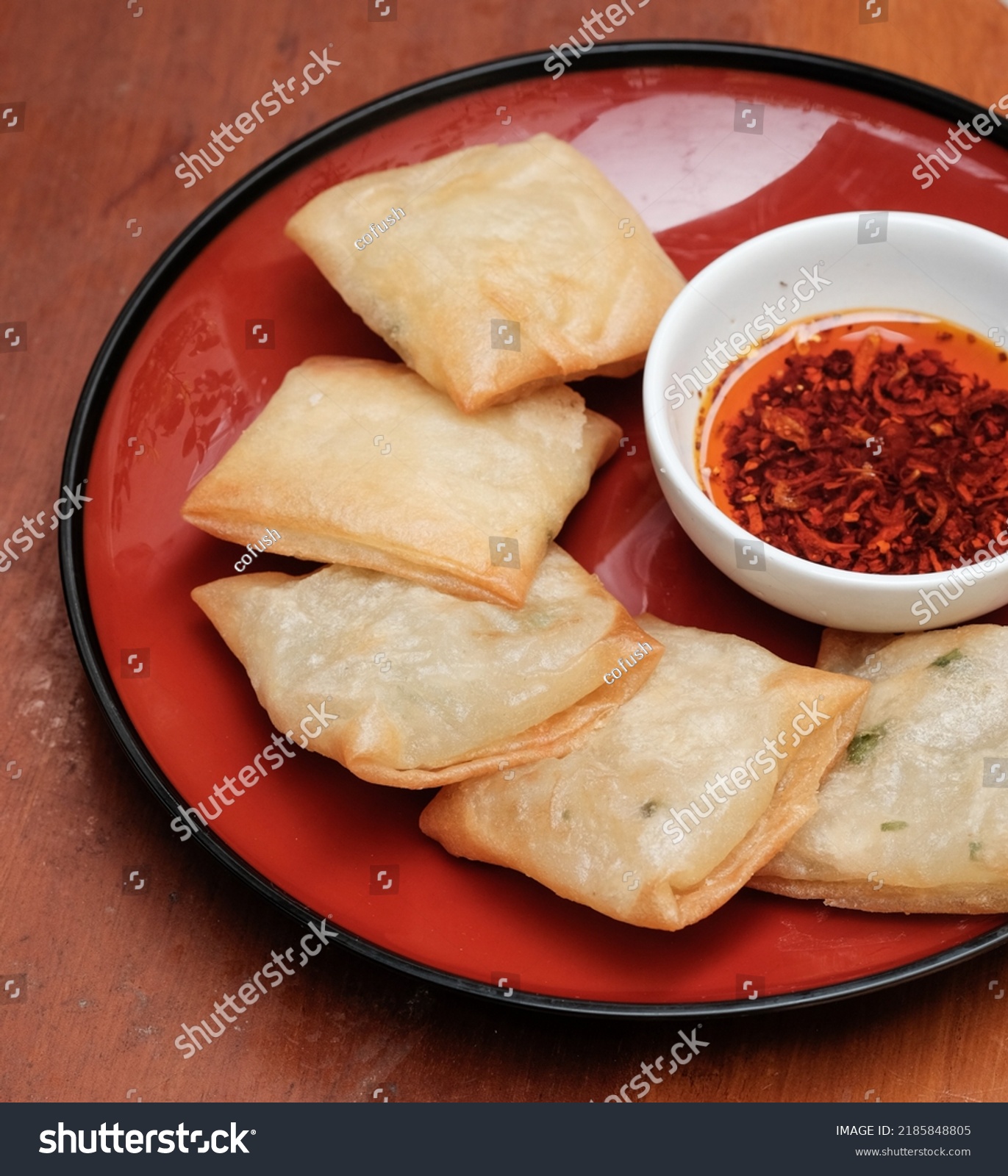 Traditional Indonesian Snack Deep Fried Chicken Stock Photo 2185848805