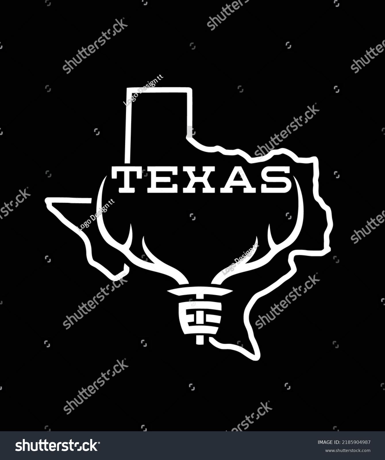 Cattle Ranch Texas Logo Design Stock Vector (Royalty Free) 2185904987 ...