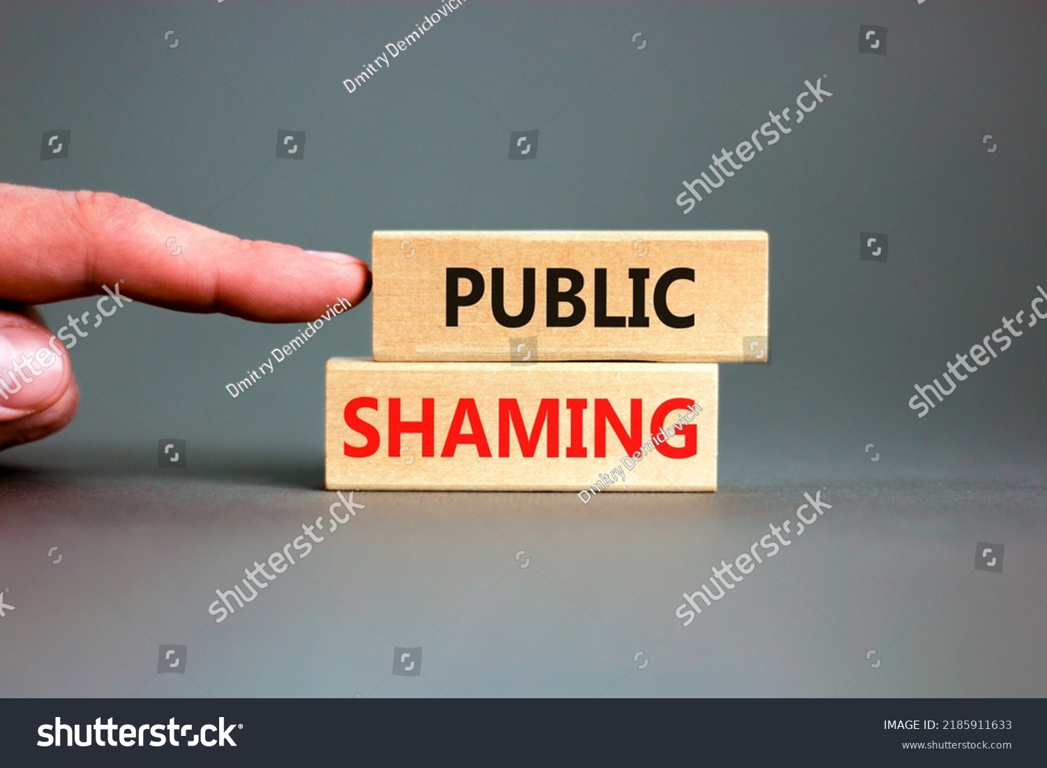 Public Shaming Symbol Concept Words Public Stock Photo 2185911633 ...