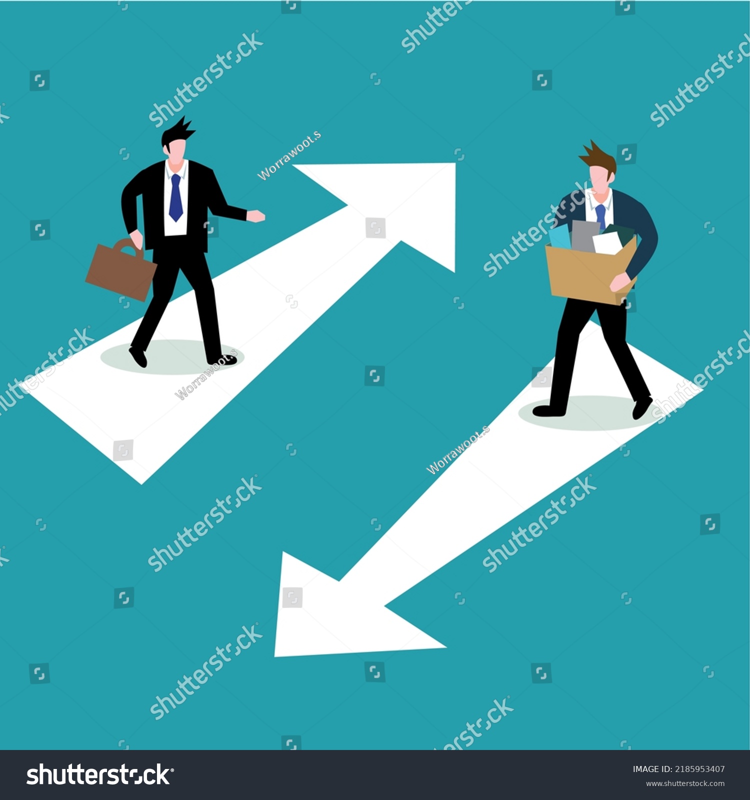 new-employee-coming-old-employee-leaving-stock-vector-royalty-free