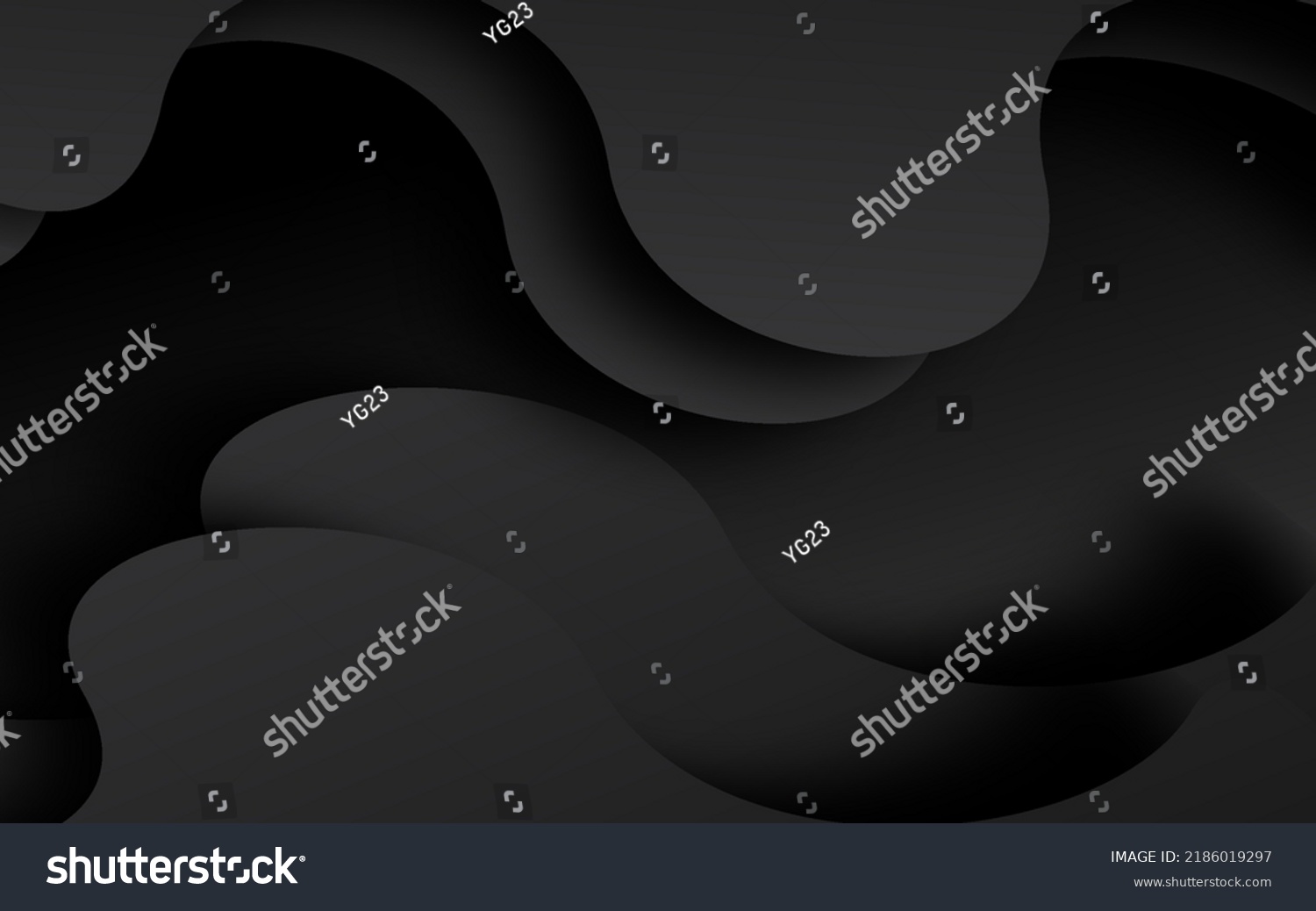 Abstract Black Waves Shape Background Vector Stock Vector (royalty Free 