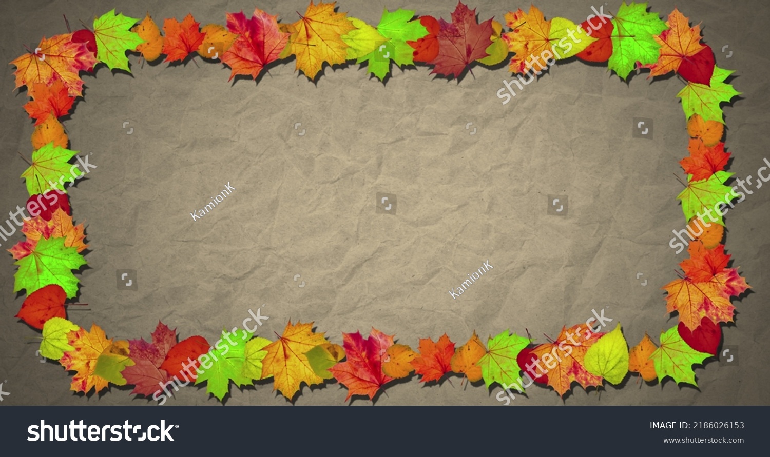 Animated Background Animated Frame Autumn Leaves Stock Illustration ...