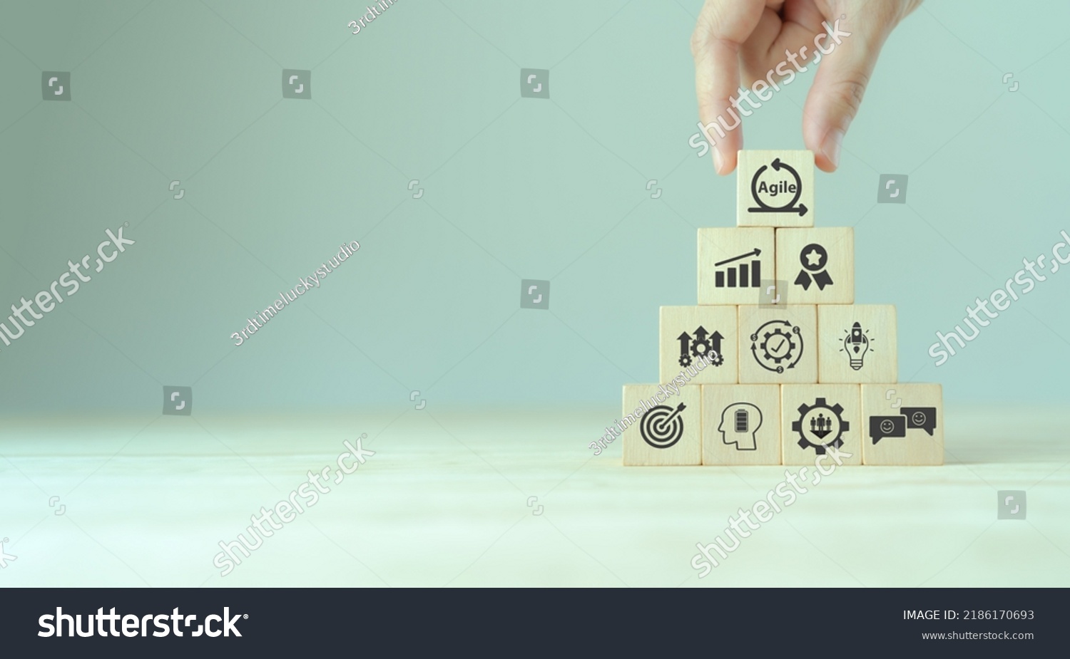 Agile Management Principles Agile Software Development Stock Photo ...