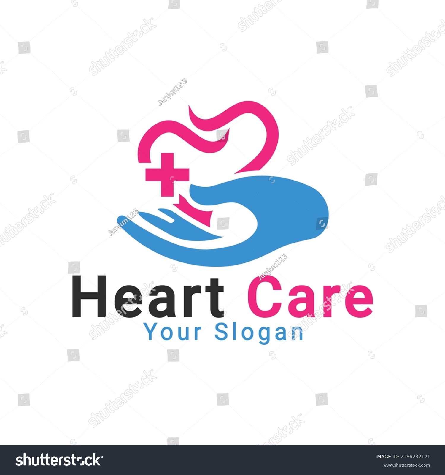 Heart Care Logo Hands Heart Logo Stock Vector (Royalty Free) 2186232121 ...