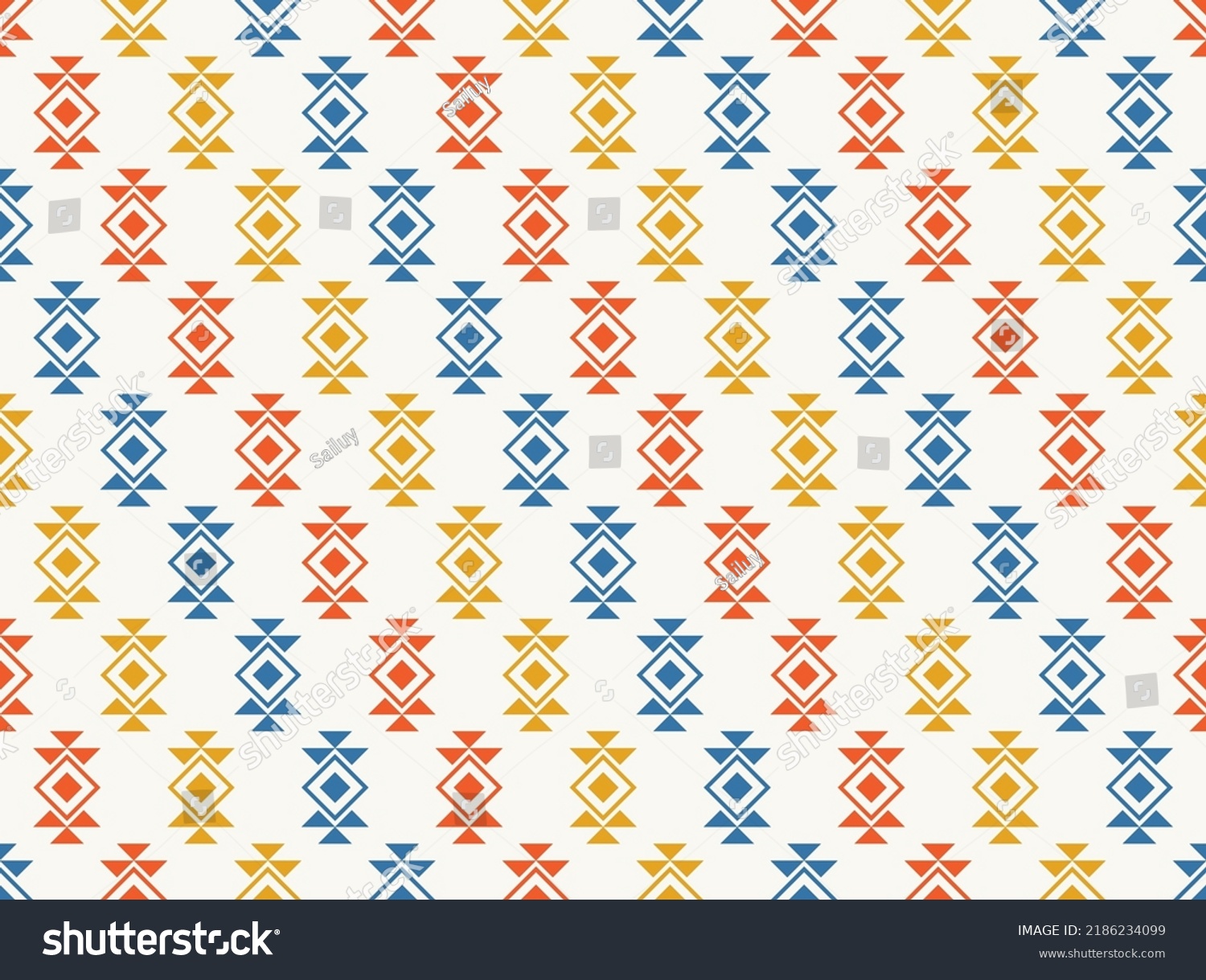 Native American Pattern Background Cloth Fashion Stock Vector (Royalty