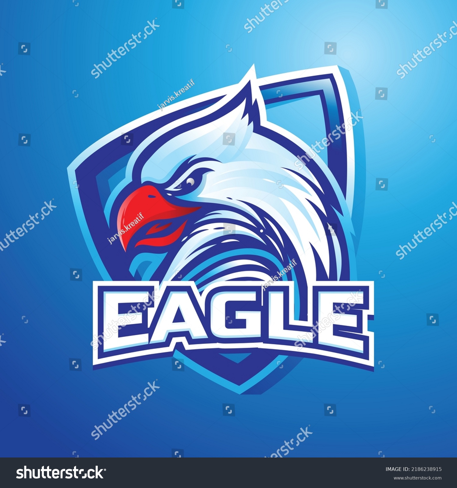 Eagle Head Mascot Logo Design Vector Stock Vector (Royalty Free ...