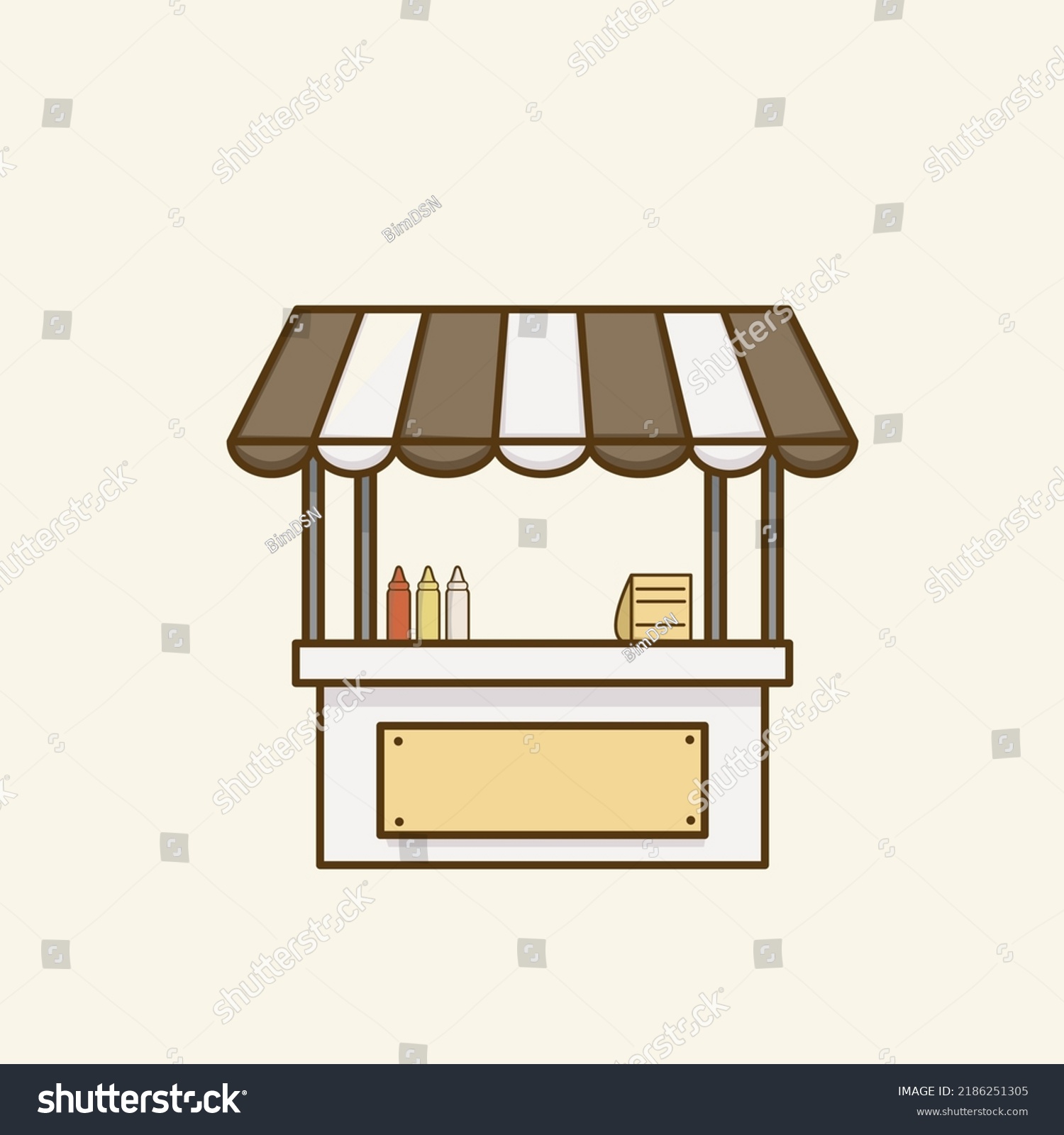 Food Stands Food Stand Vector Graphic Stock Vector (Royalty Free