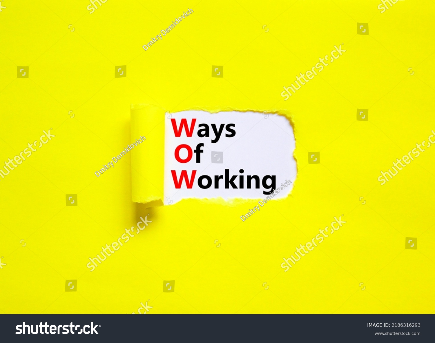 Wow Ways Working Symbol Concept Words Stock Photo 2186316293 | Shutterstock