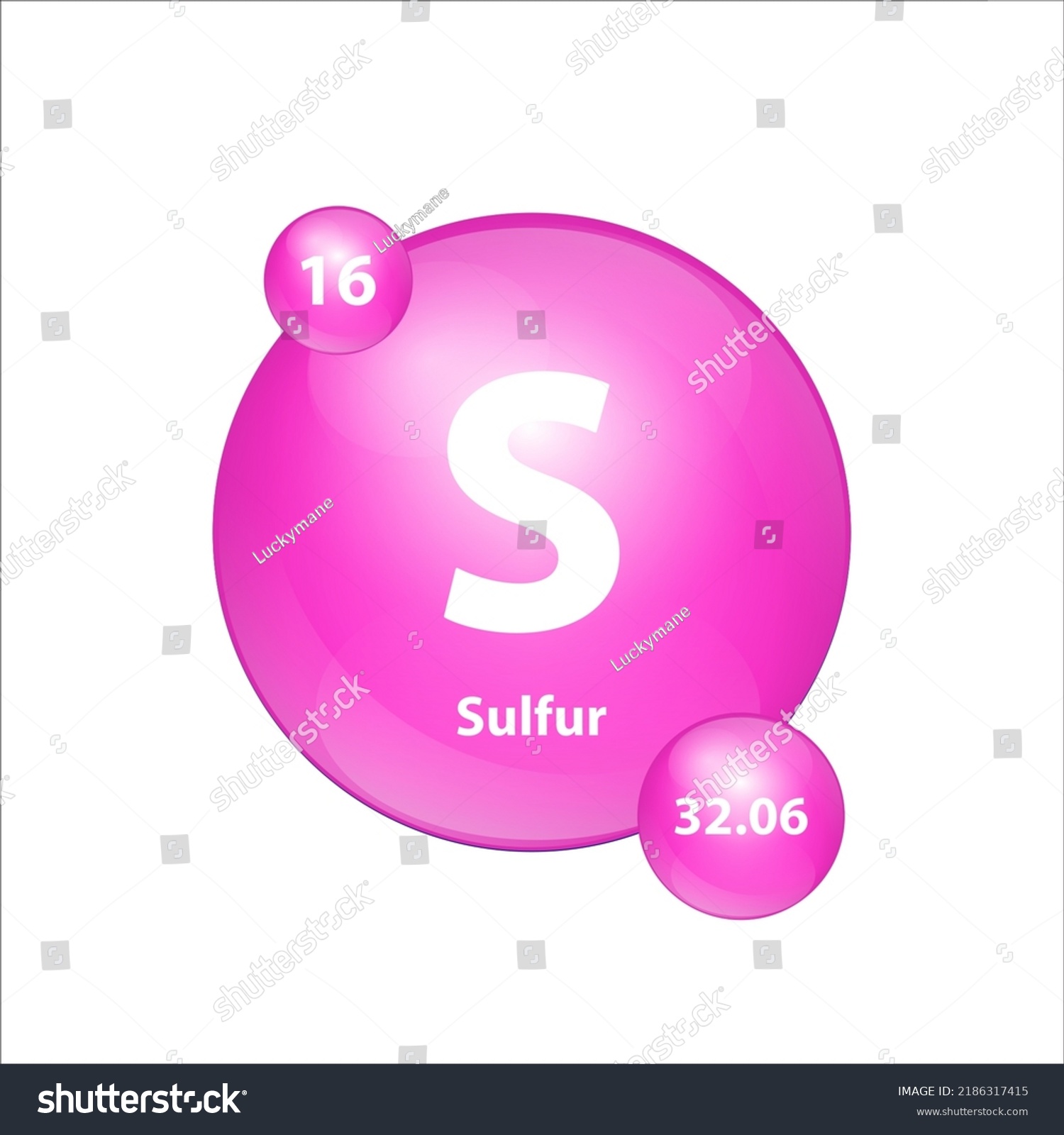 Sulfur Sulphur S Icon Structure Chemical Stock Vector (Royalty Free ...