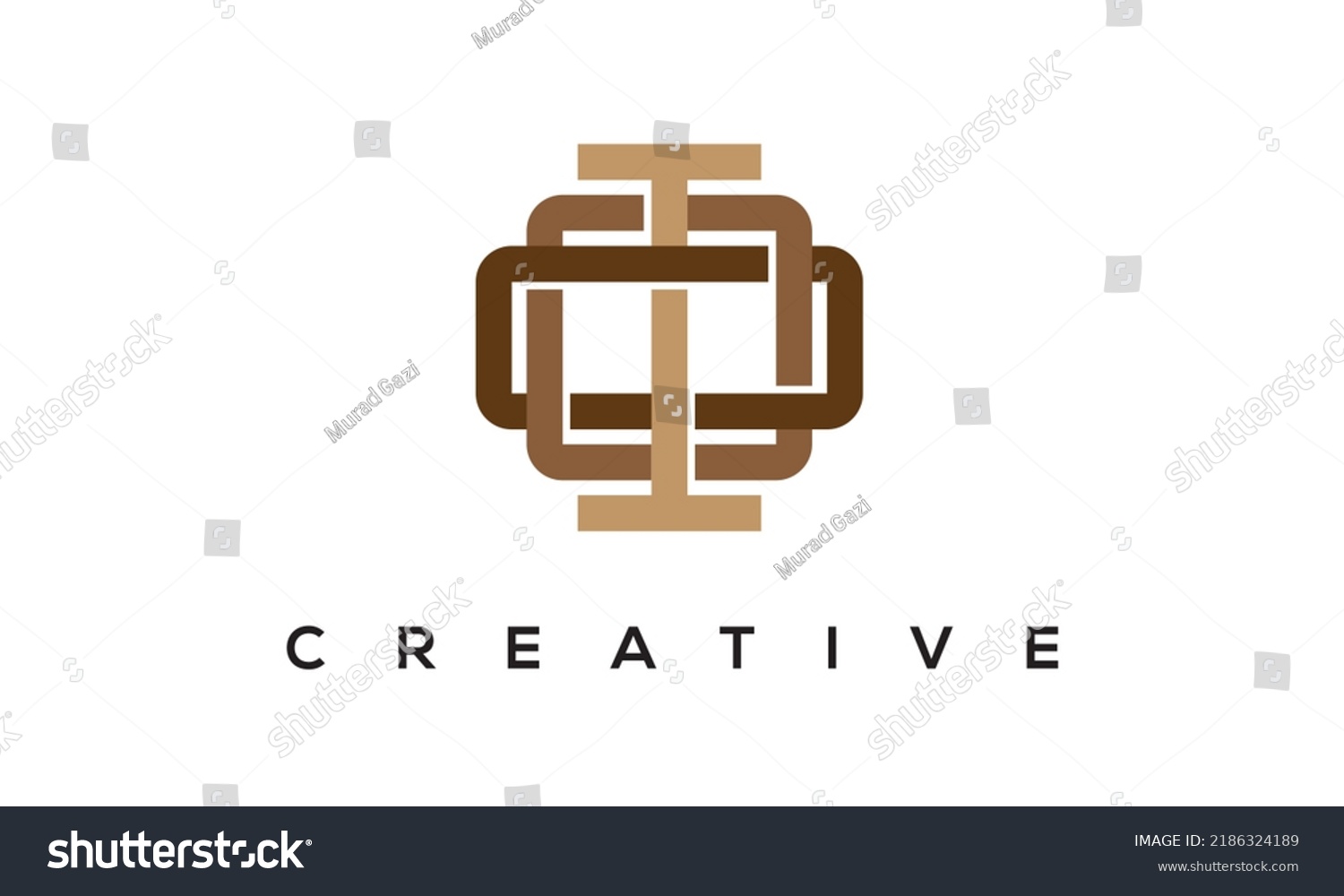 Initial Ioo Letters Monogram Logo Creative Stock Vector (Royalty Free ...