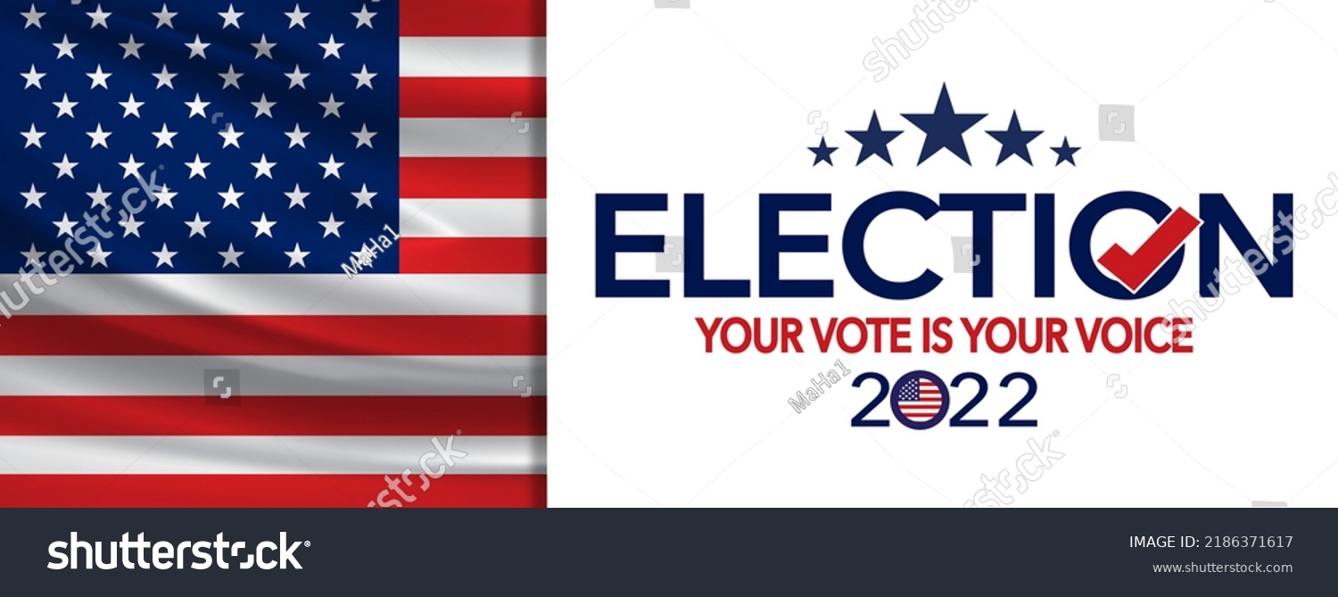 Election 2022 Usa Midterm Background Stock Illustration 2186371617 ...