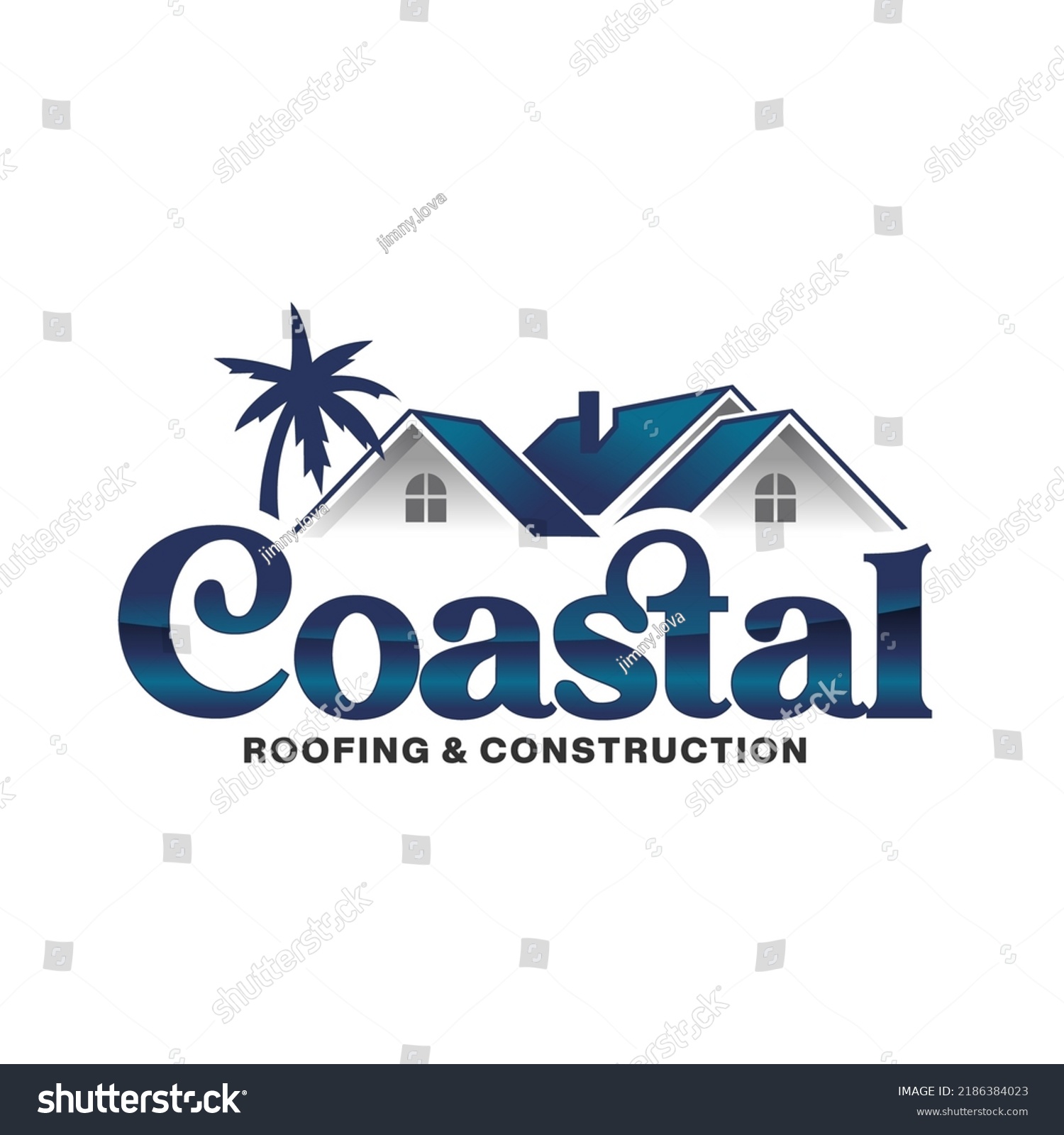 Roofing Company Logo Vector Template Stock Vector (Royalty Free ...