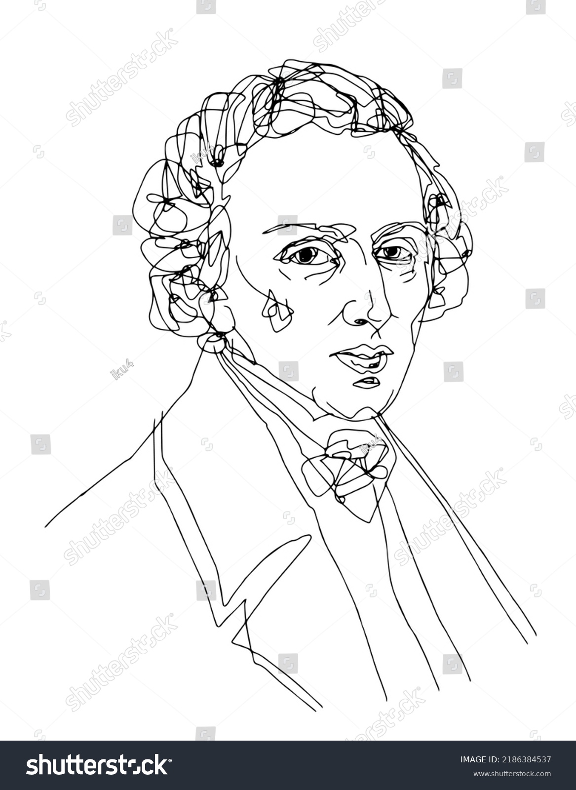 August 1 2022 Frederic Chopin Classical Stock Vector (Royalty Free ...